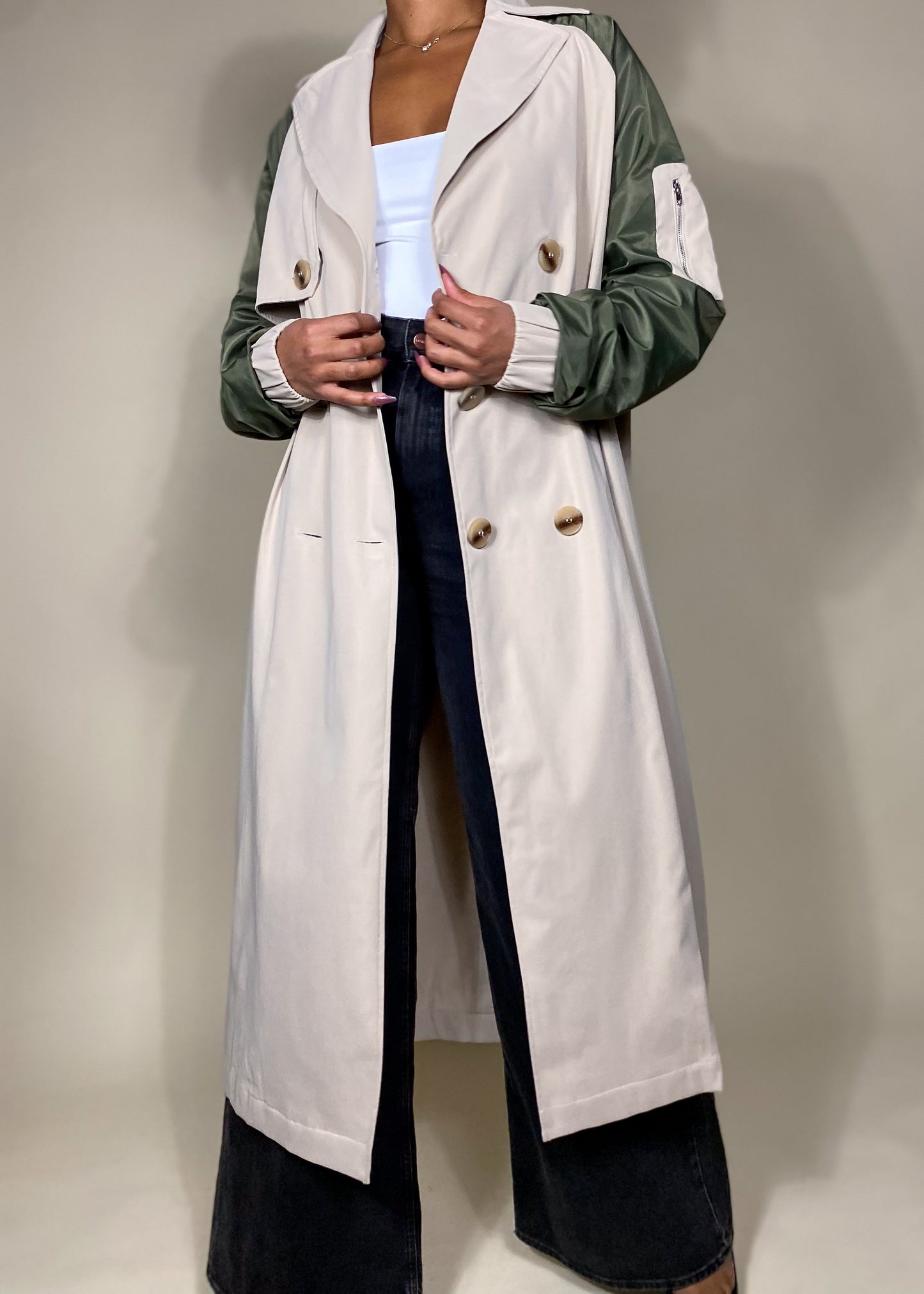 Evergreen Trench Coat