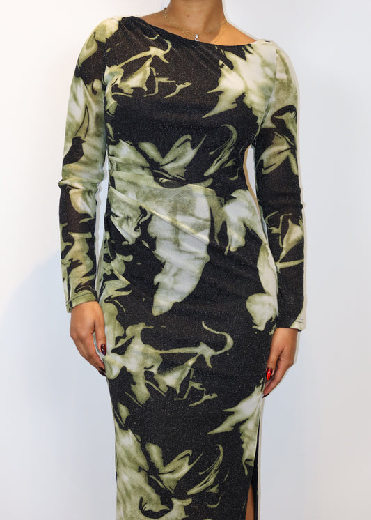 Wedding guest formal dress
High-fashion event outfit
Business casual evening dress
Fall and winter dinner dress
Cocktail party maxi dress Fall fashion statement dress
Winter elegant formal wear
Spring event maxi dress
Summer wedding guest gown
Asymmetrical neckline gown
Side slit maxi dress
Abstract marble print dress
Earth-tone evening wear
Figure-hugging long dress
Abstract print maxi dress
Elegant long-sleeve dress
Modern art-inspired fashion
Sophisticated bodycon gown
Statement evening dress