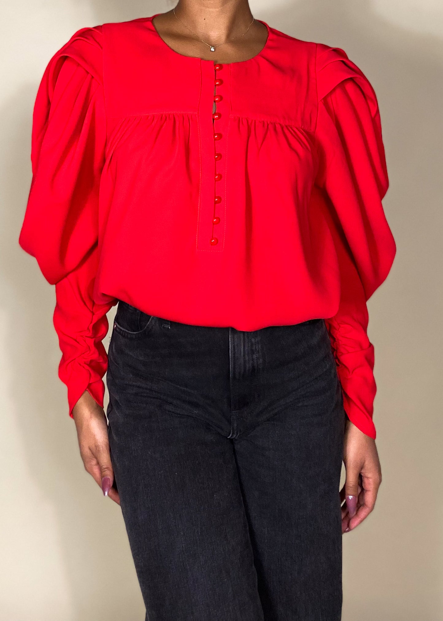 Carnation Red Blouse