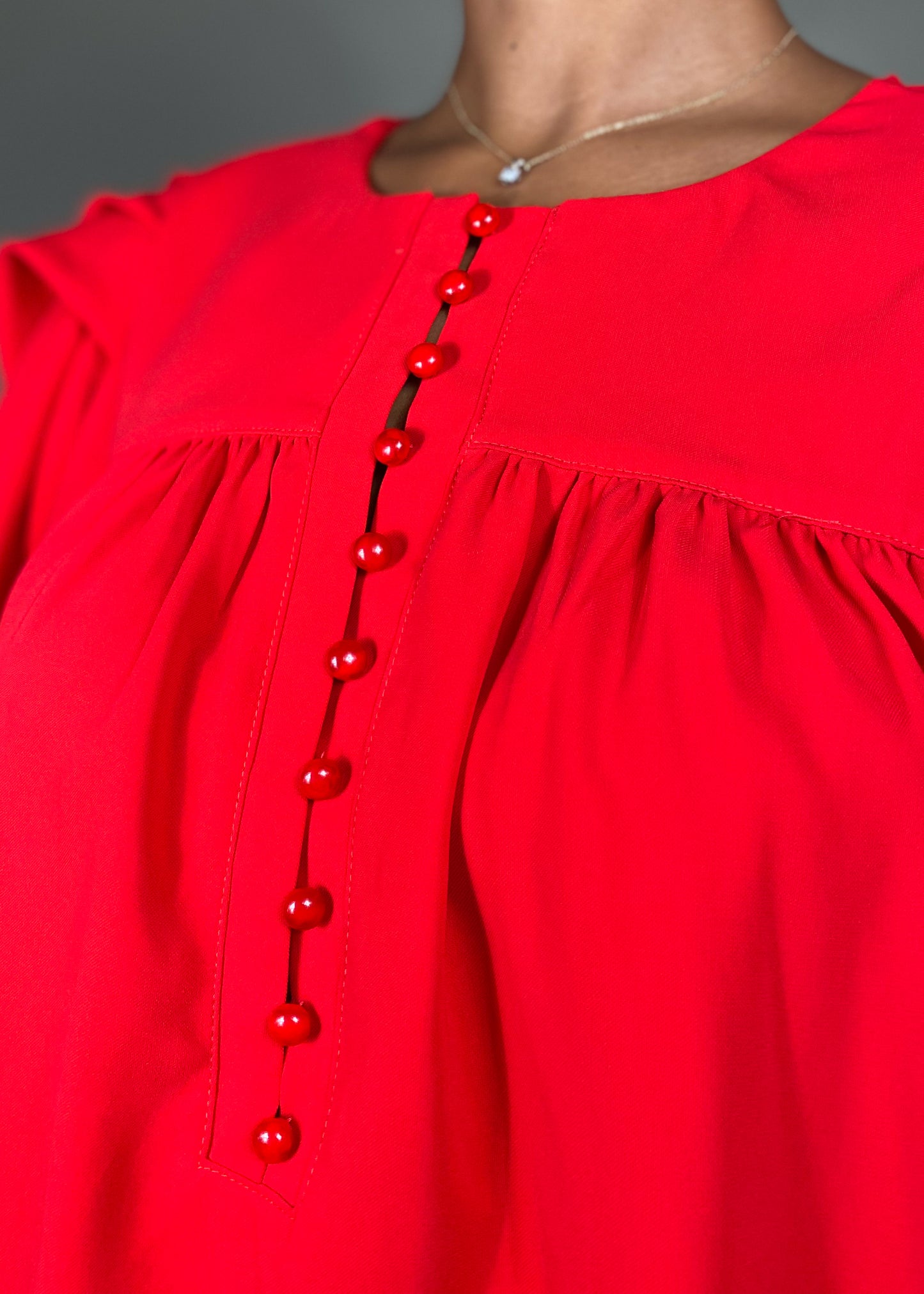Carnation Red Blouse