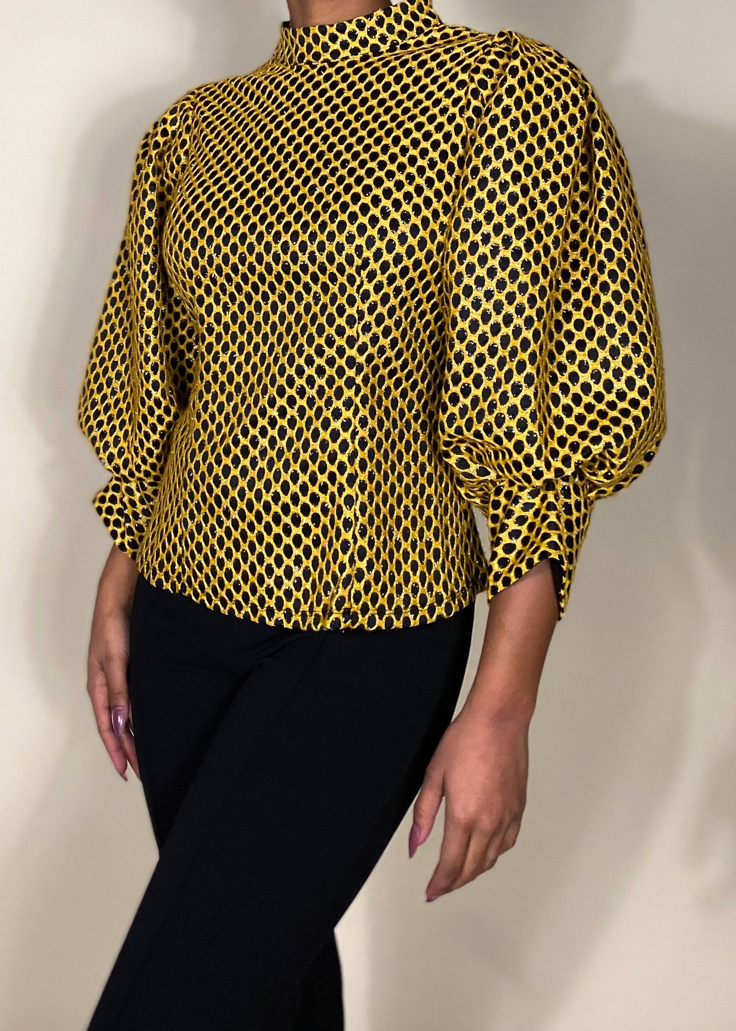 Beehive Polka Dot Blouse