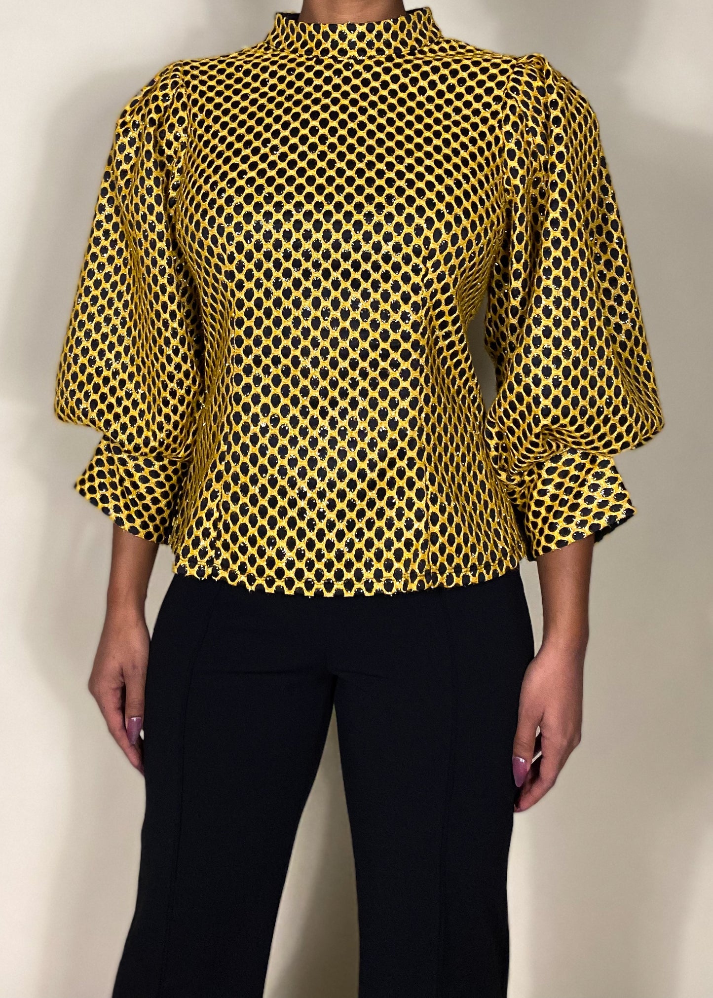 Beehive Polka Dot Blouse