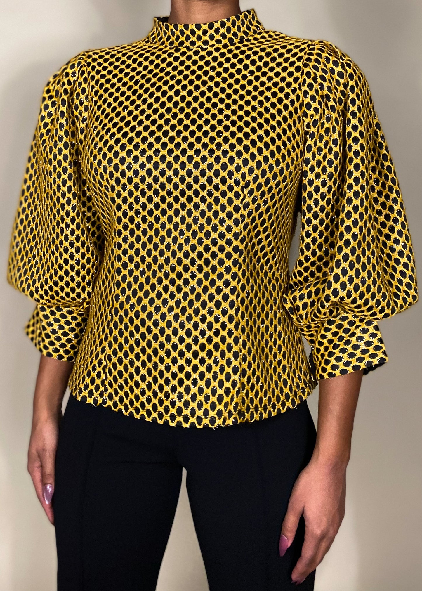 Beehive Polka Dot Blouse