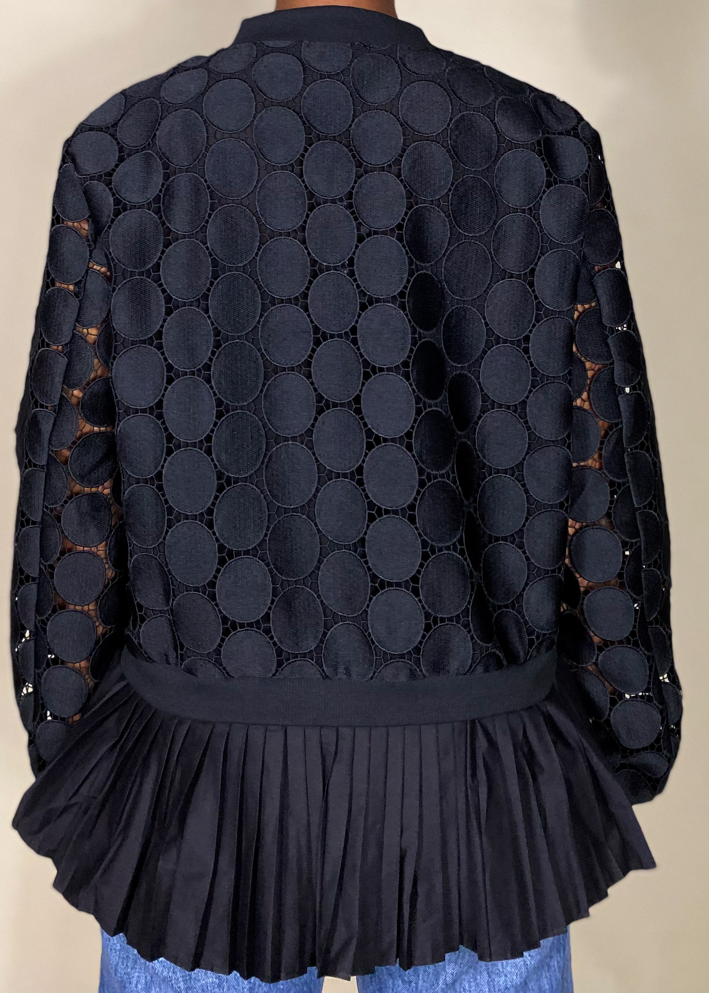 Polka Dot Zip Up