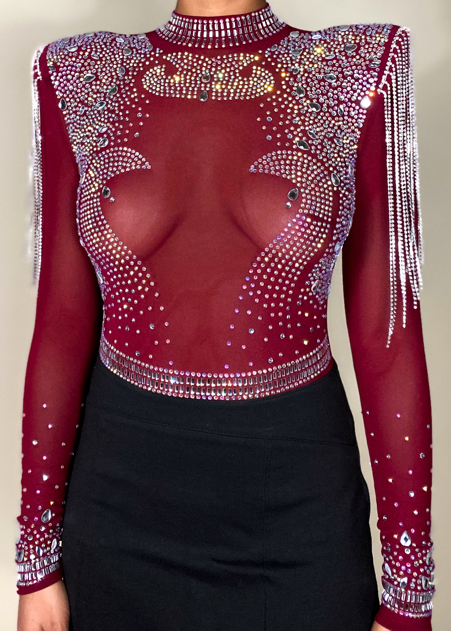 Reyna Red Bodysuit