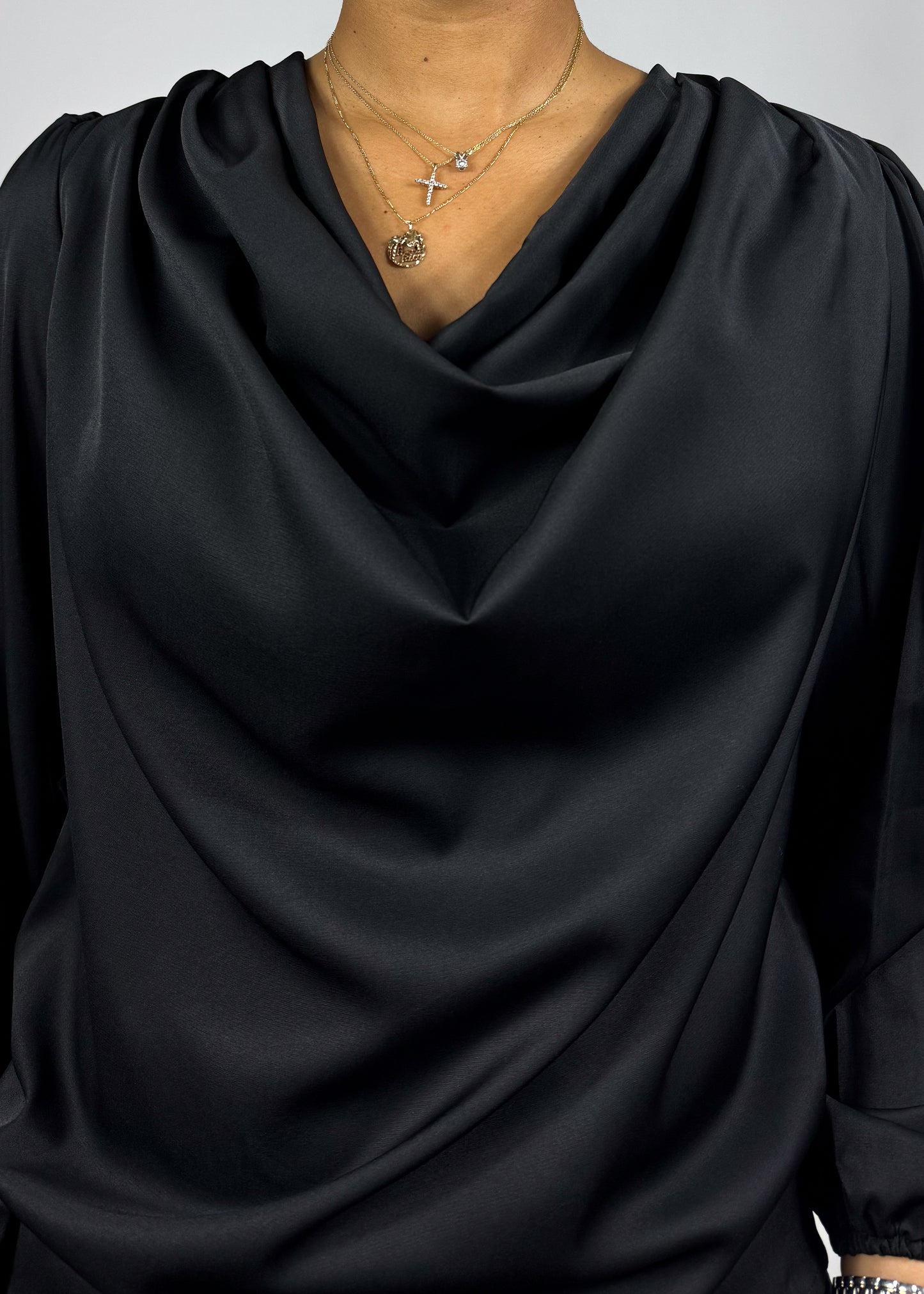 Kara Cowl Neck Blouse +