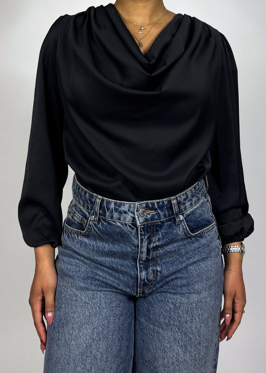 Kara Cowl Neck Blouse +