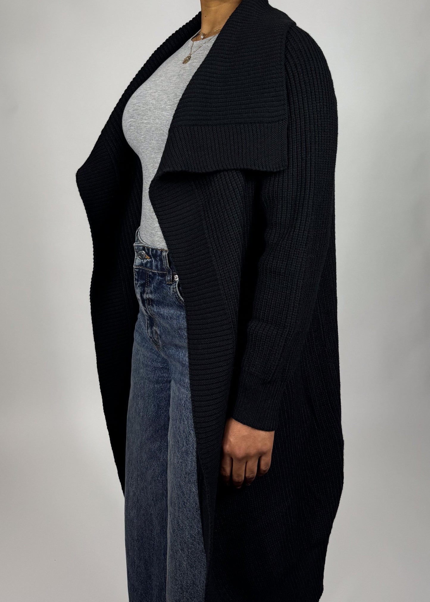 Black Knit Cardigan