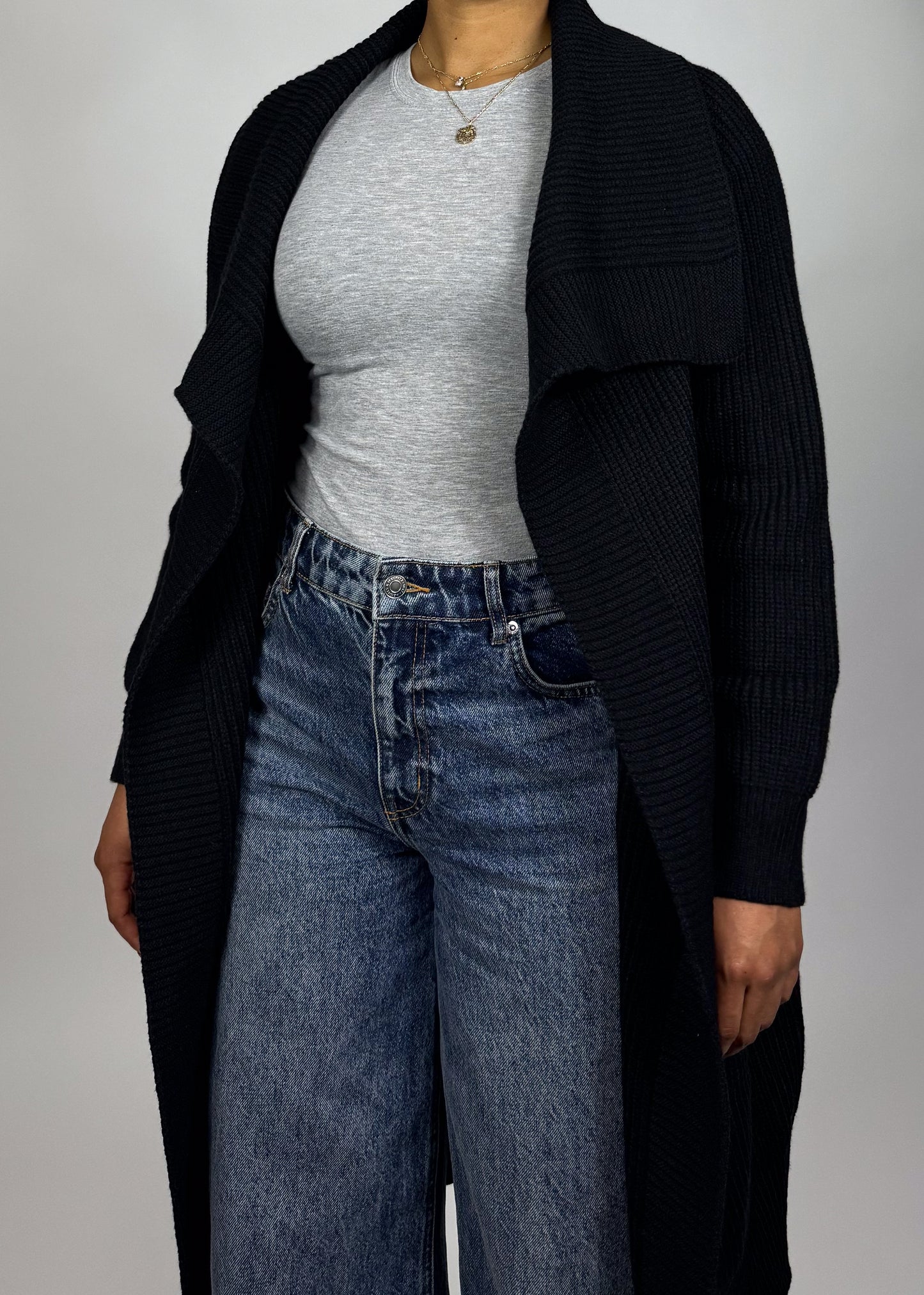Black Knit Cardigan