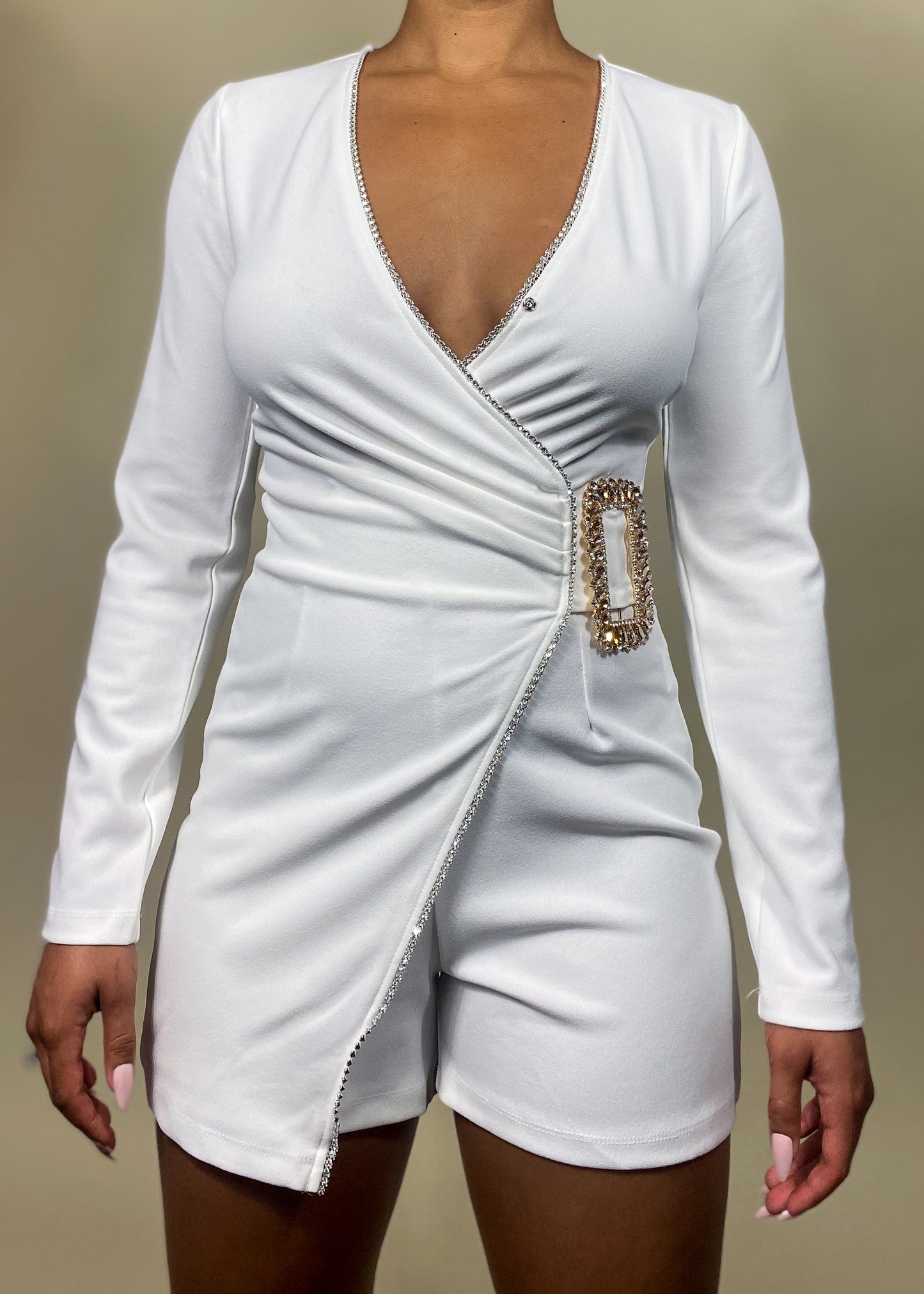 Willow White Romper