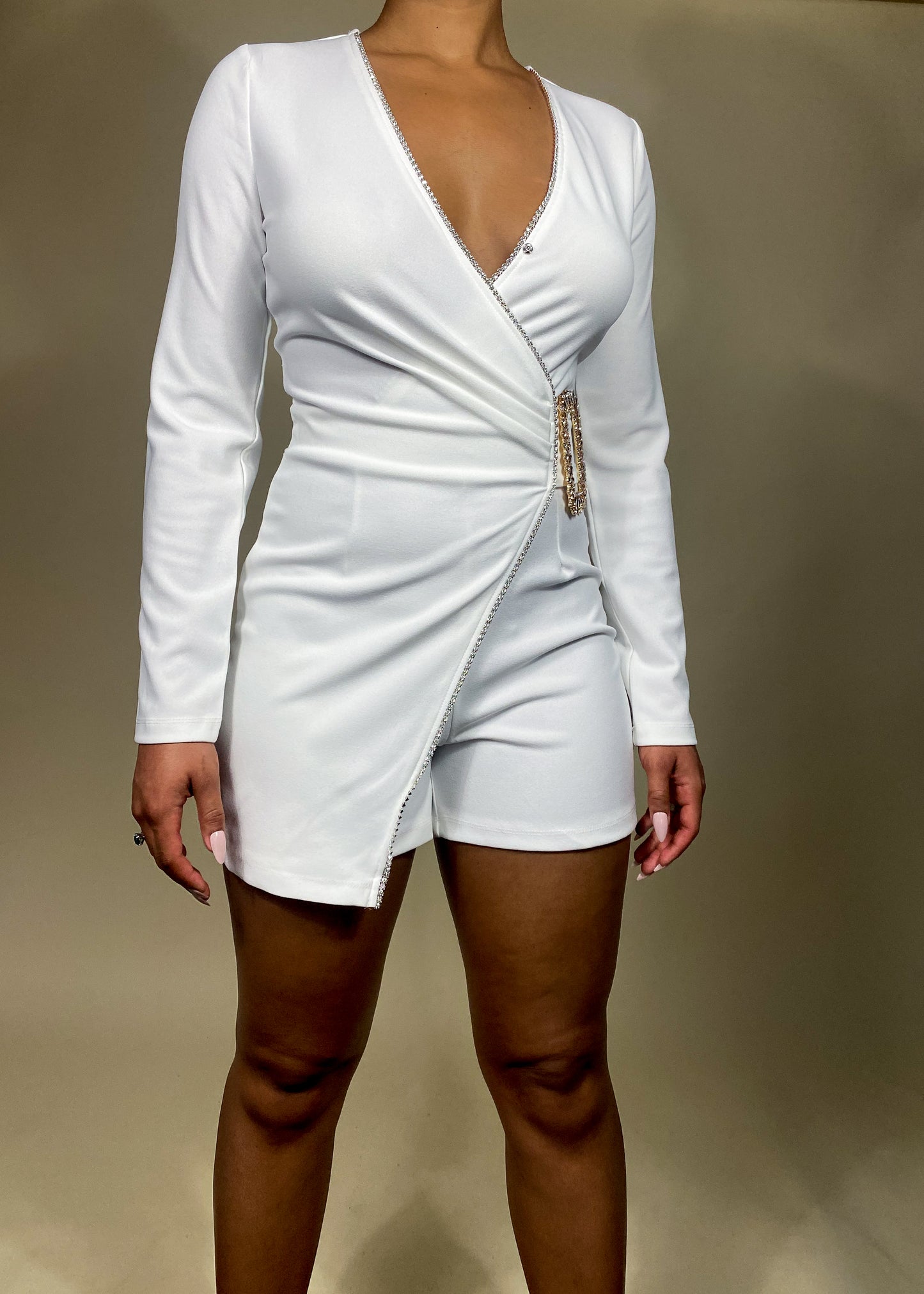 Willow White Romper