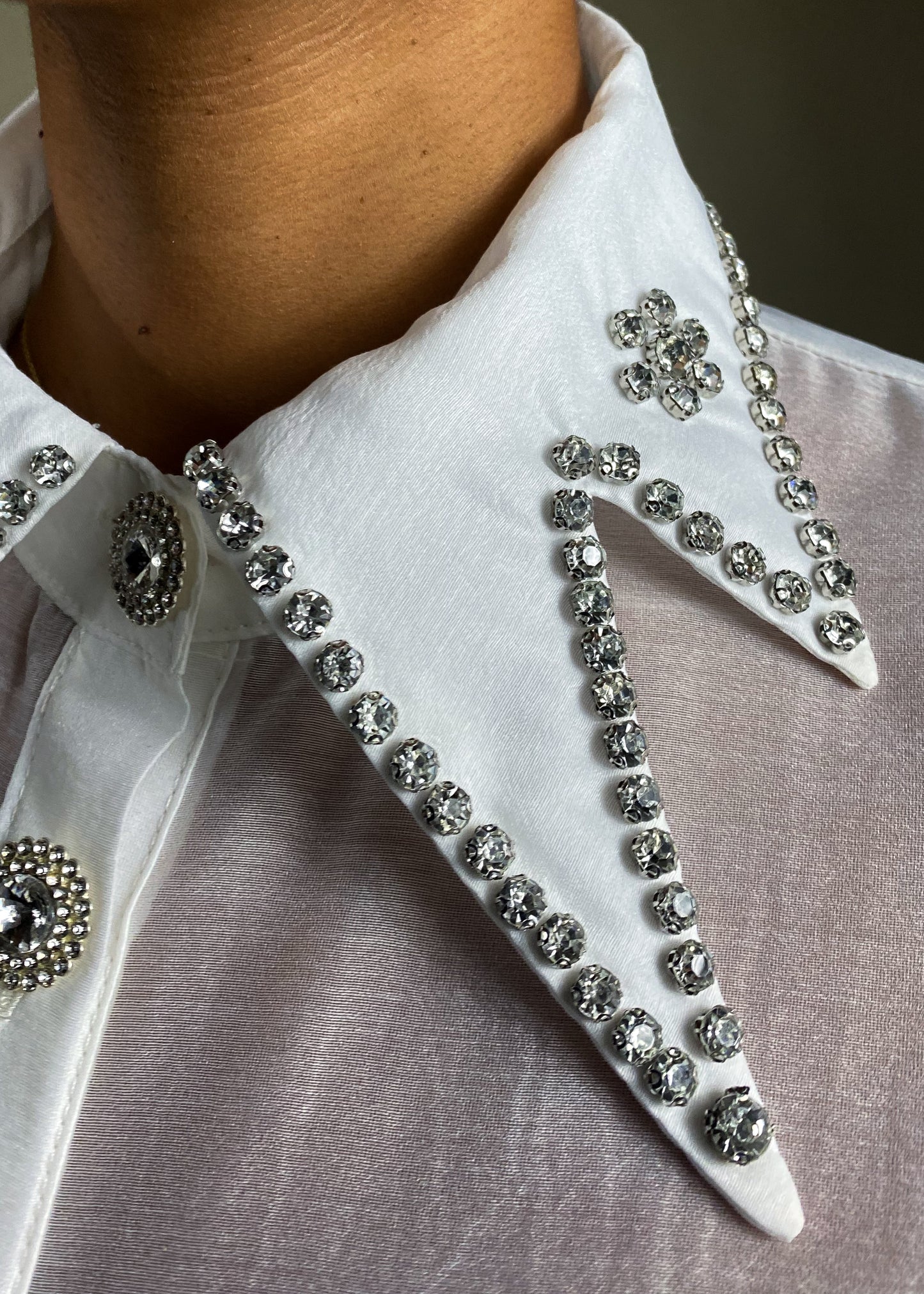 Icy White Sheer Blouse
