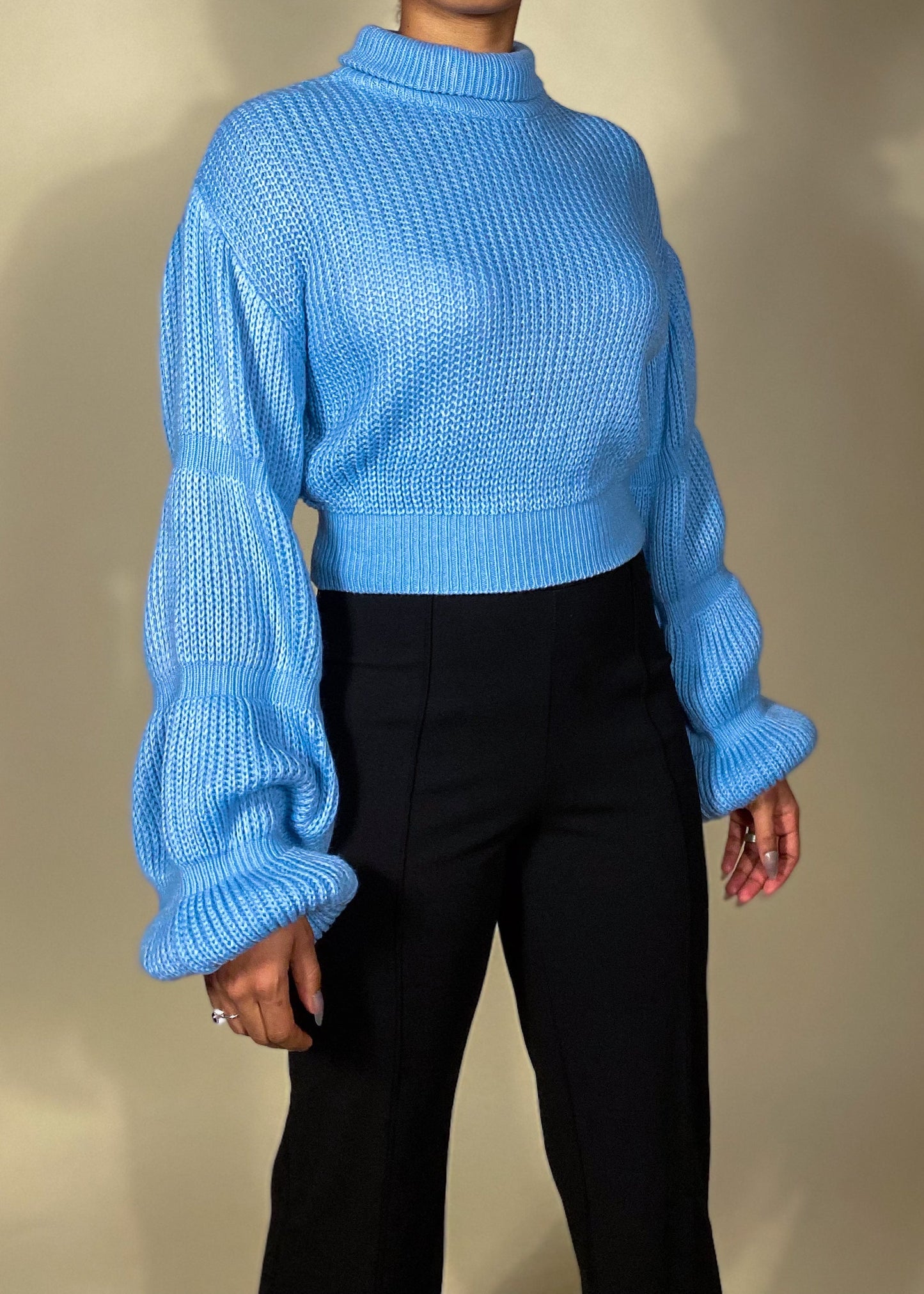 Chrissy Crop Turtleneck Sweater 2.0