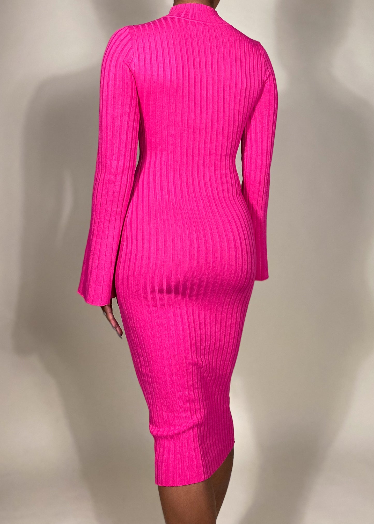 Poppy Pink Sweater Dress