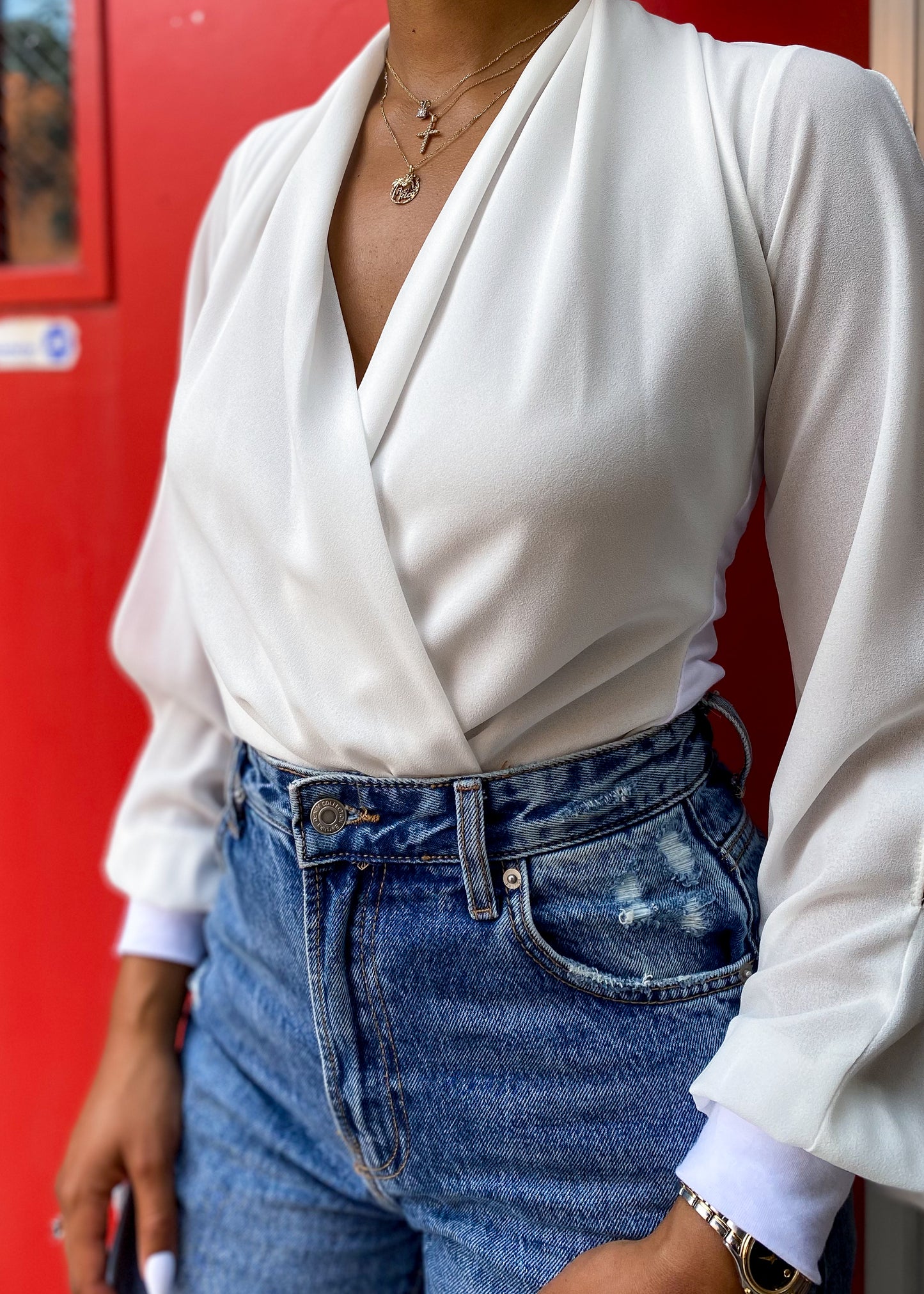 Stella V-Neck Bodysuit +