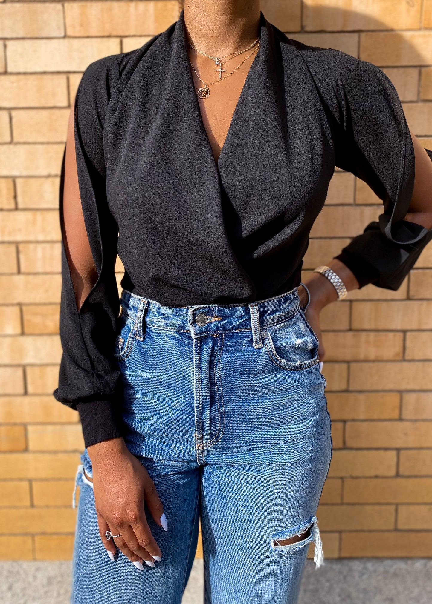 Stella V-Neck Bodysuit +