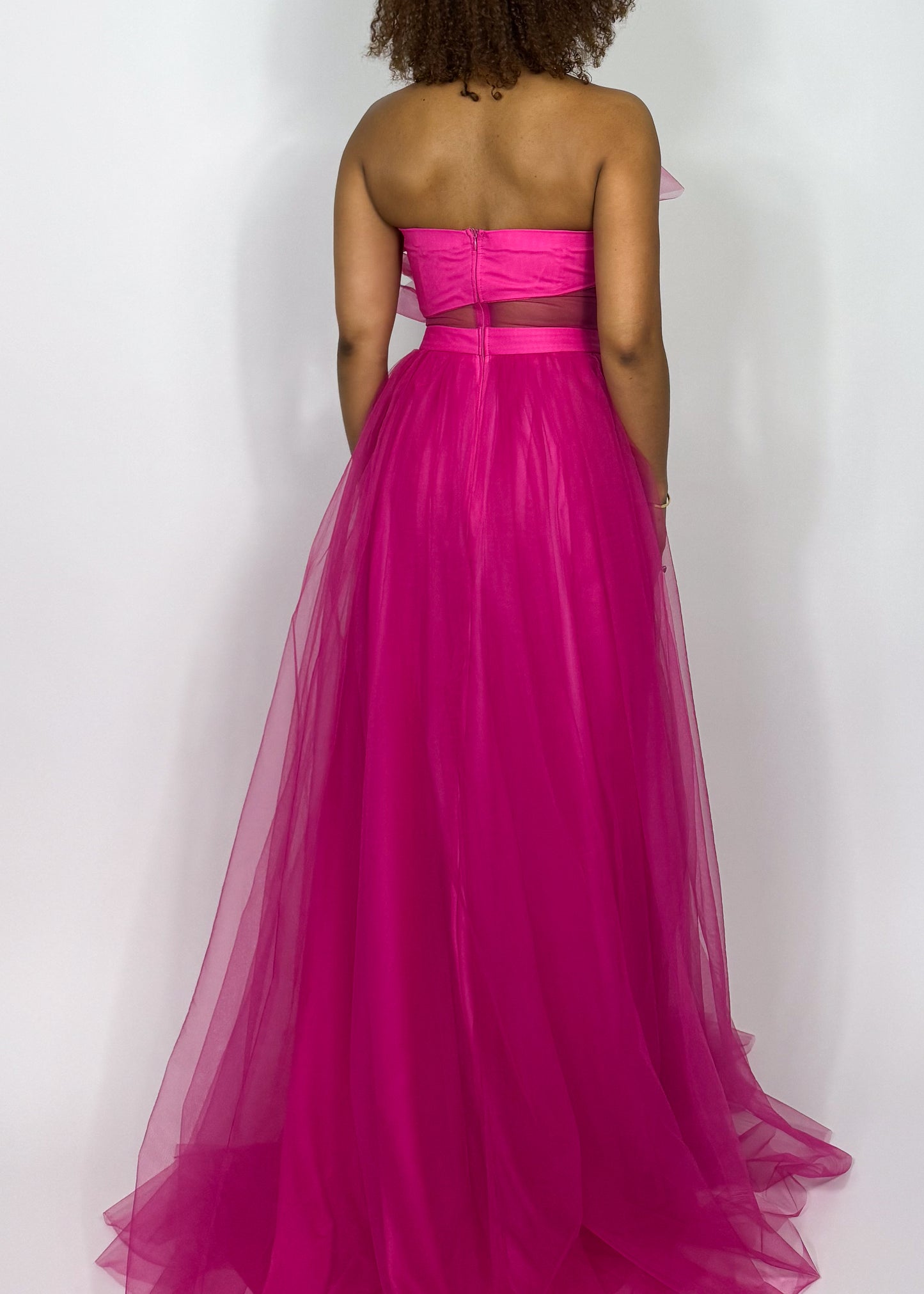 Azalea Pink Tulle Gown