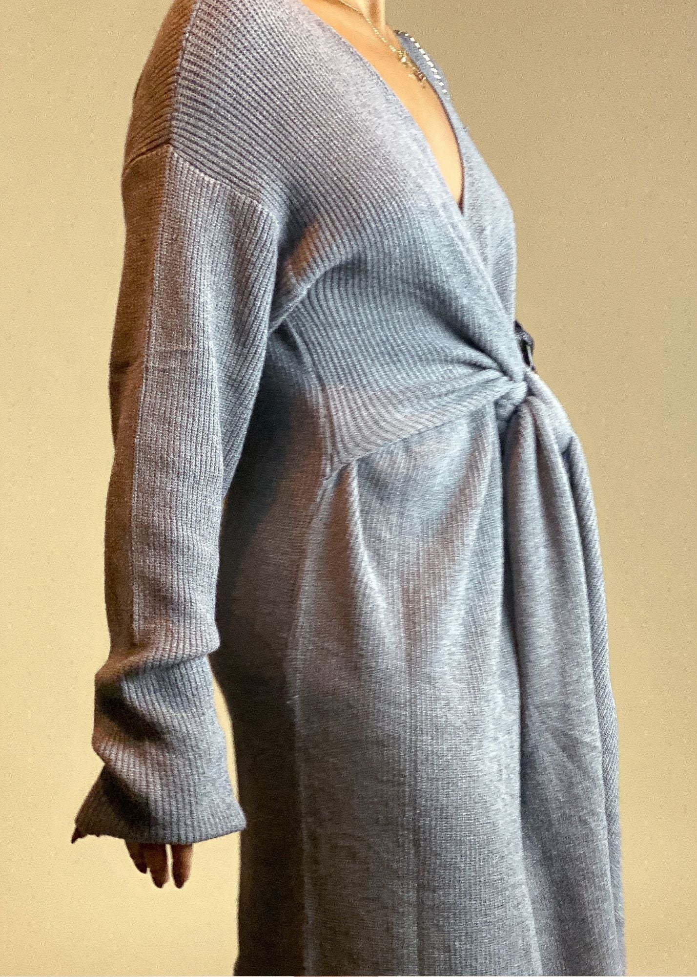 Knit Wrap Dress