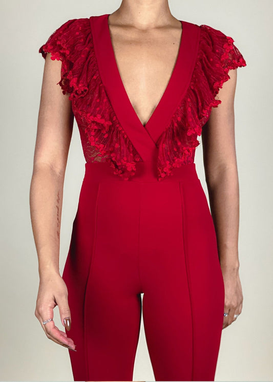 Date night red jumpsuit
Wedding guest jumpsuit
Valentine’s Day outfit idea
Holiday party jumpsuit
Birthday night out jumpsuit
Soft stretch fabric jumpsuit
Flowy ruffle detailing jumpsuit
Statement shoulder ruffle jumpsuit
Bold red jumpsuit outfit
Seamless sculpting jumpsuit
Deep V-neck red jumpsuit
Ruffle sleeve wide-leg jumpsuit
Chic red evening jumpsuit
Elegant backless jumpsuit
Fitted formal jumpsuit