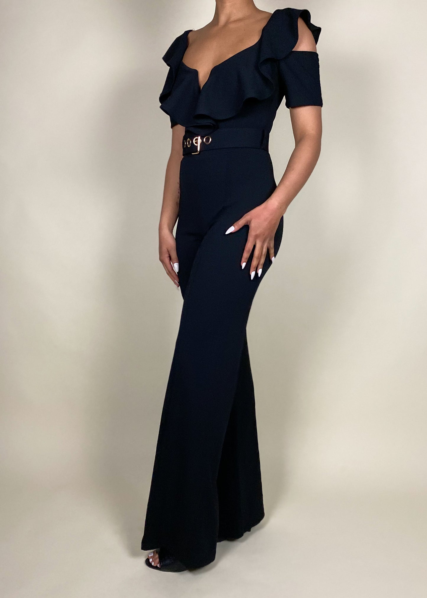Ruffle Jumpsuit +