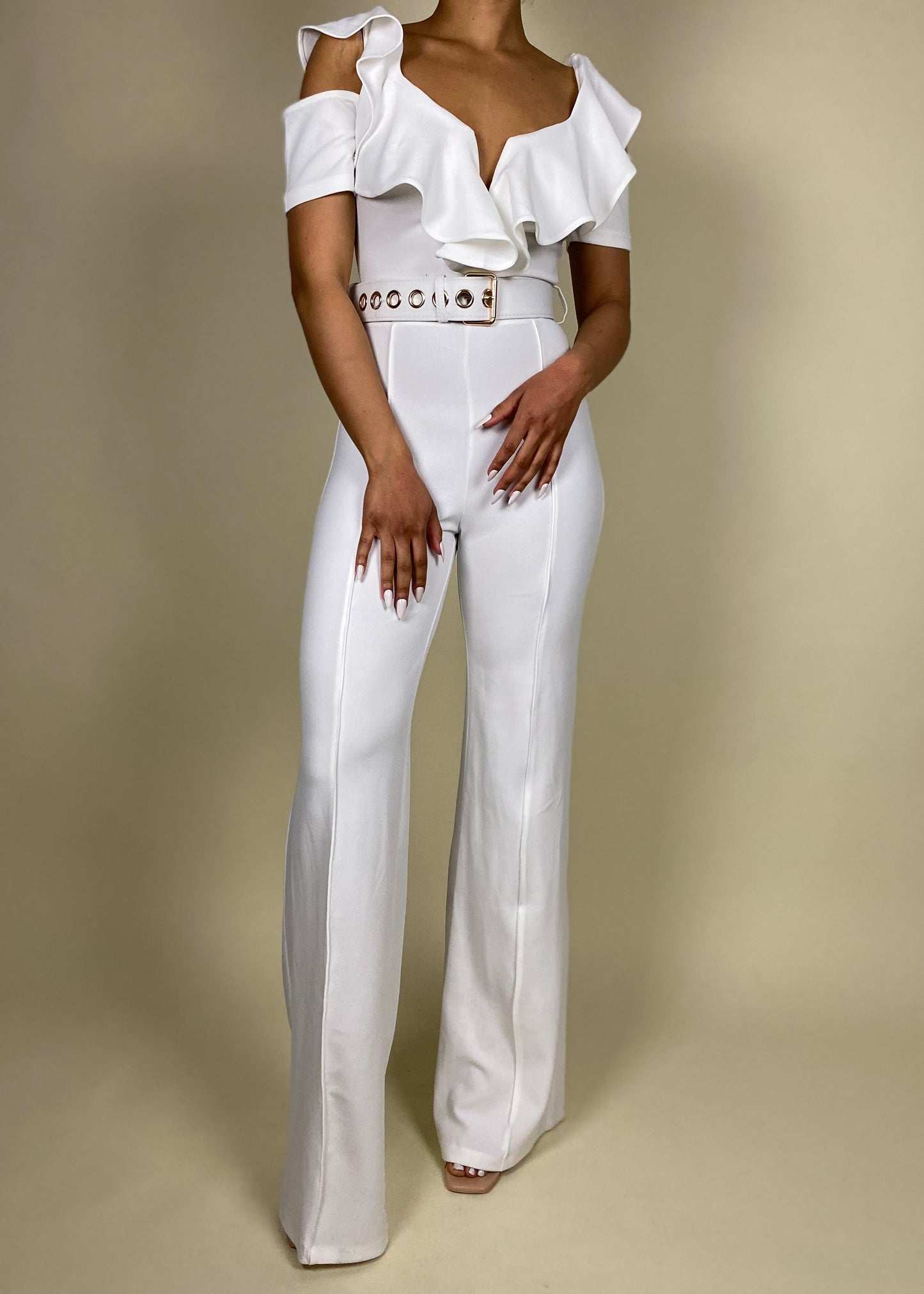 Ruffle Jumpsuit +