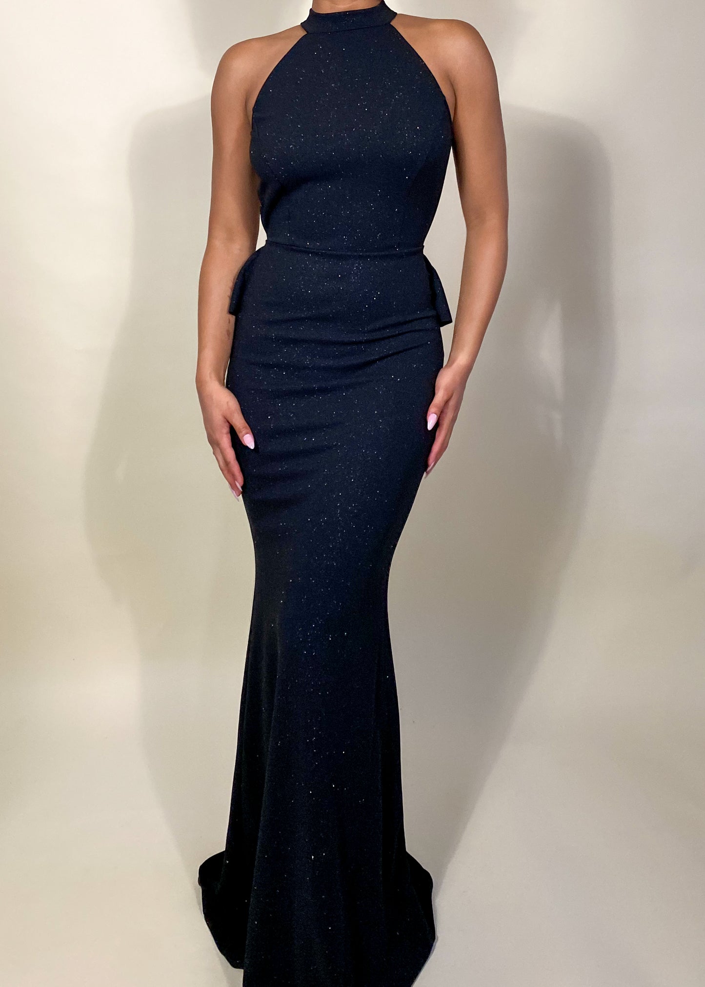 Blair Black Glitter Gown