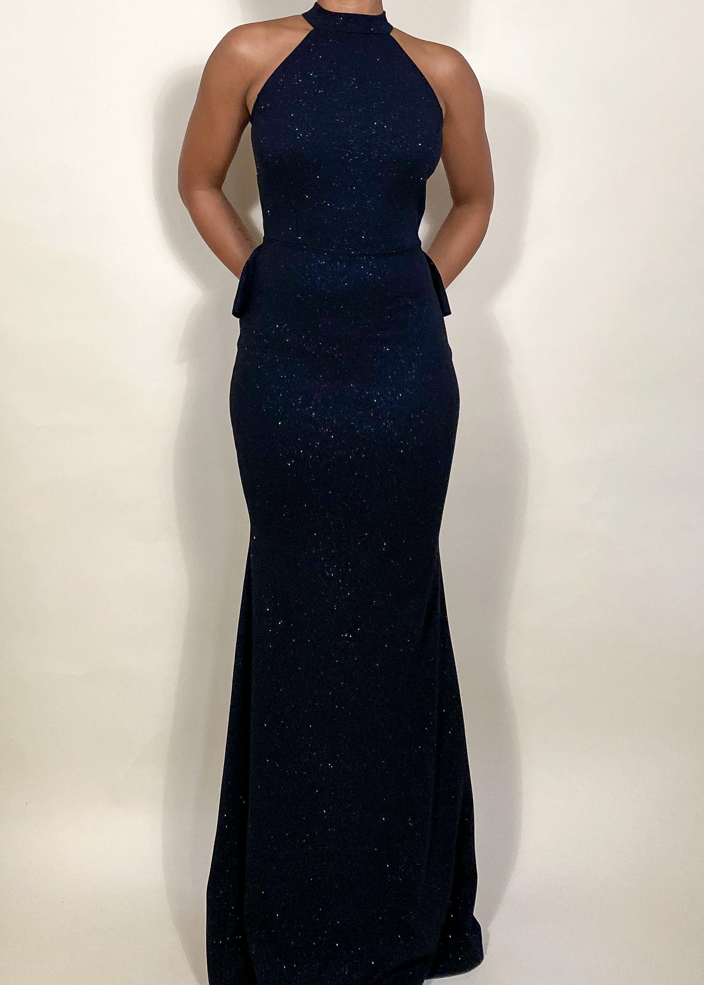 Blair Black Glitter Gown