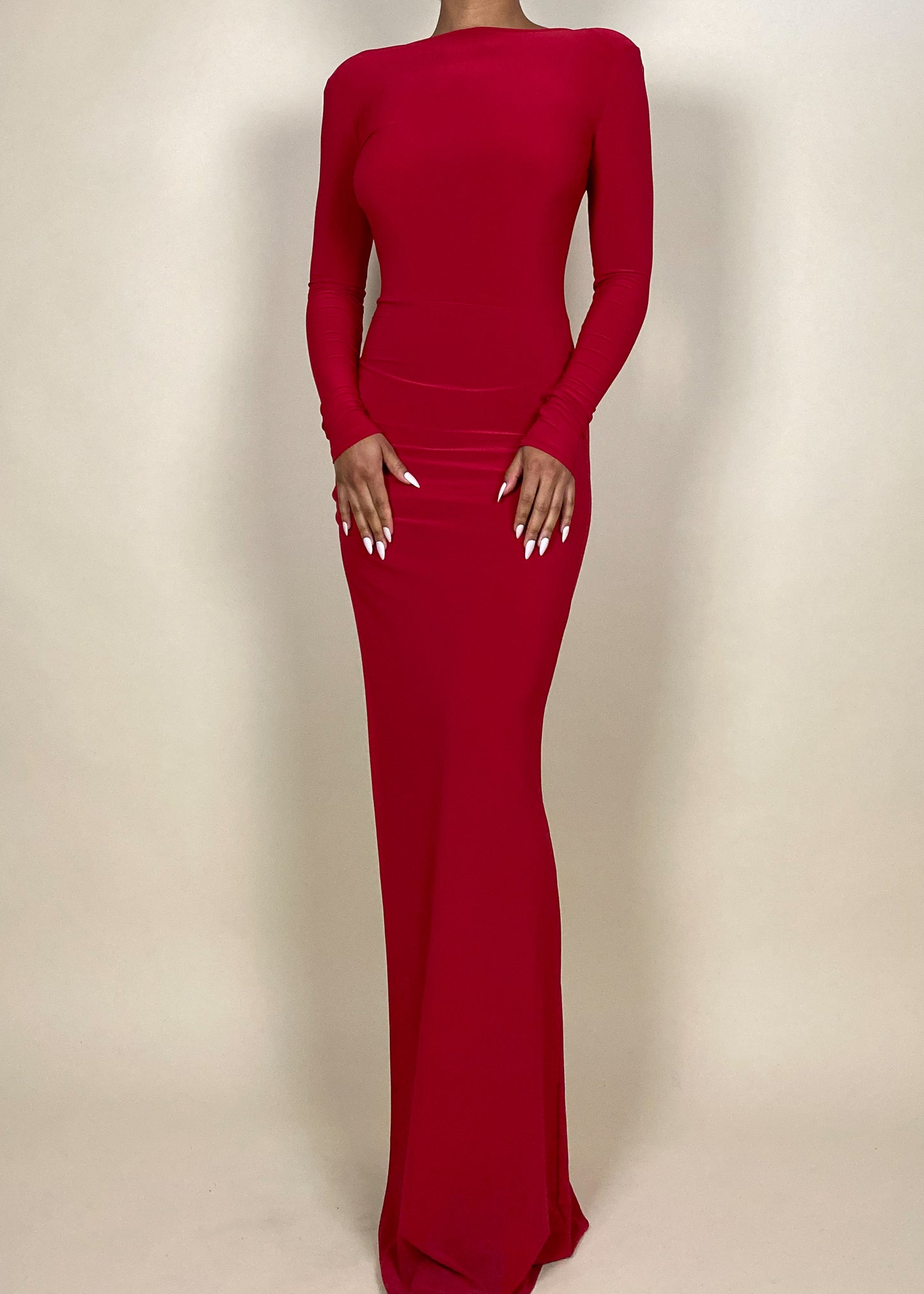 Fiji Fitted Floor Length Dress +
