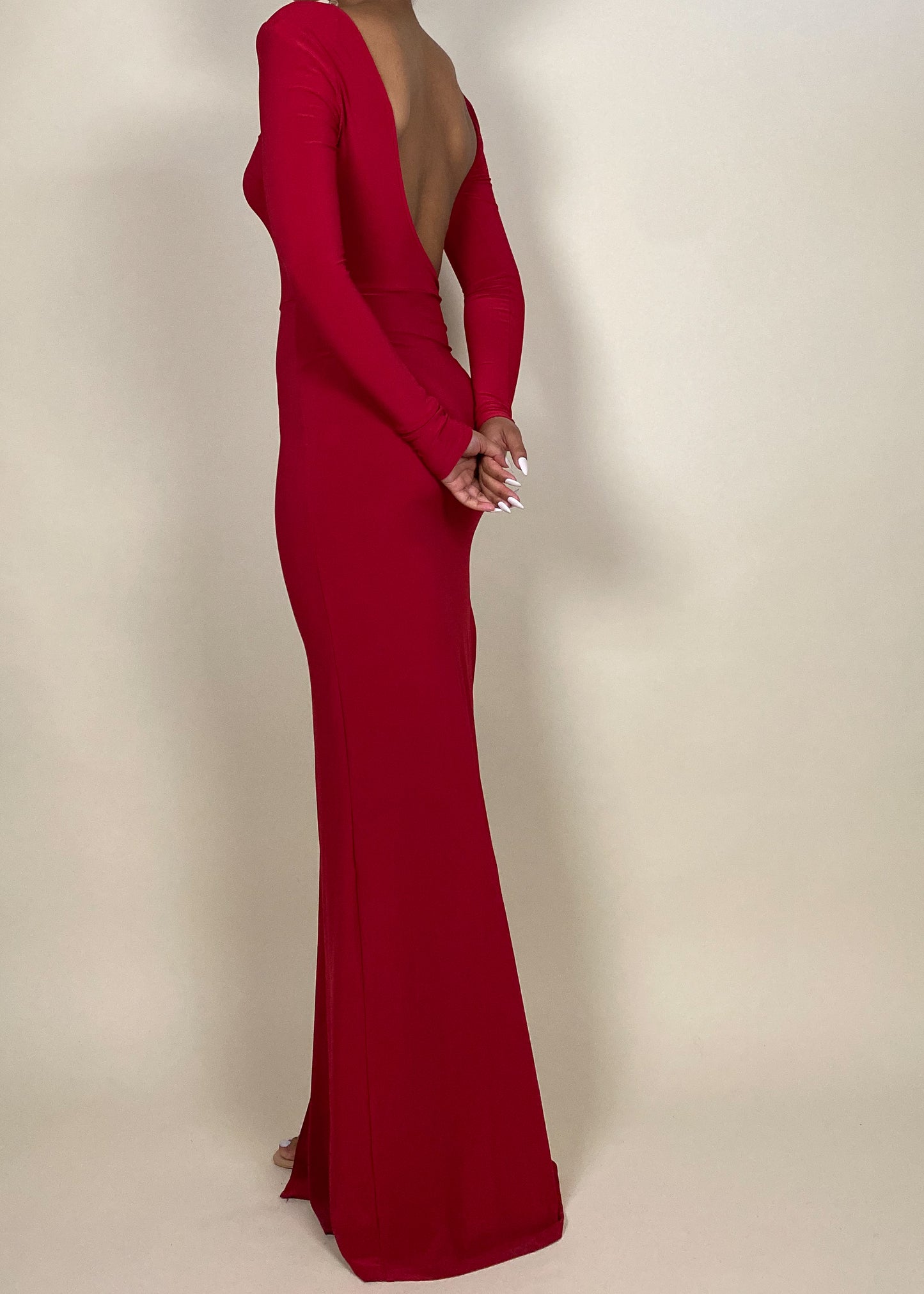 Fiji Fitted Floor Length Dress +