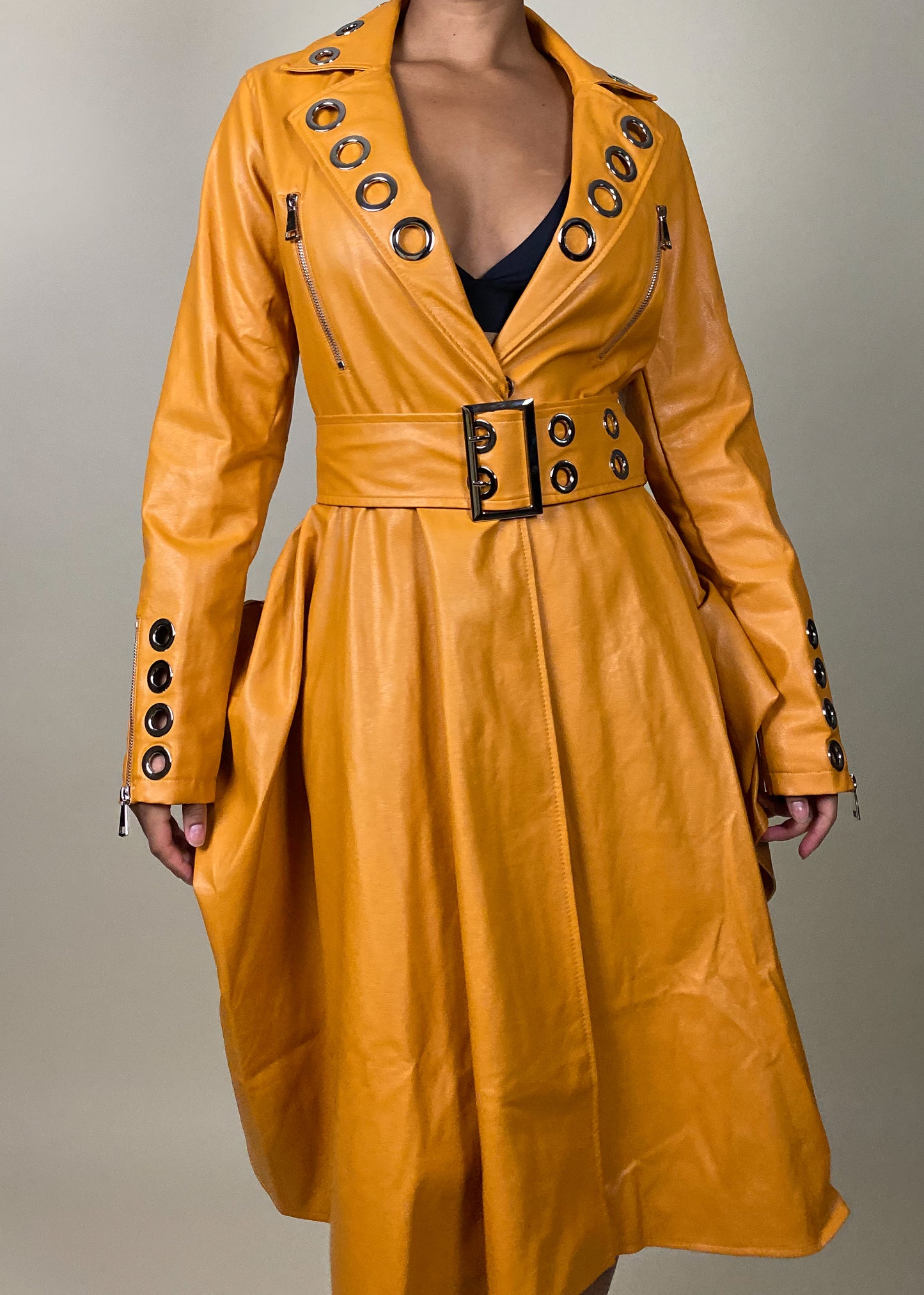 Luna Leather Coat +