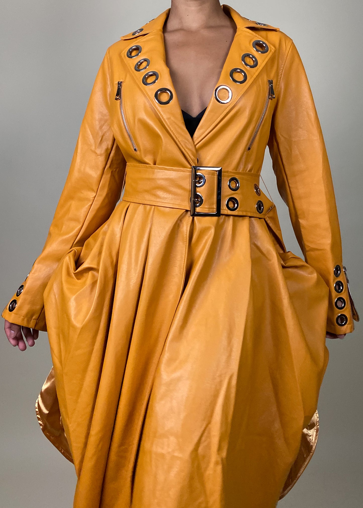 Luna Leather Coat +