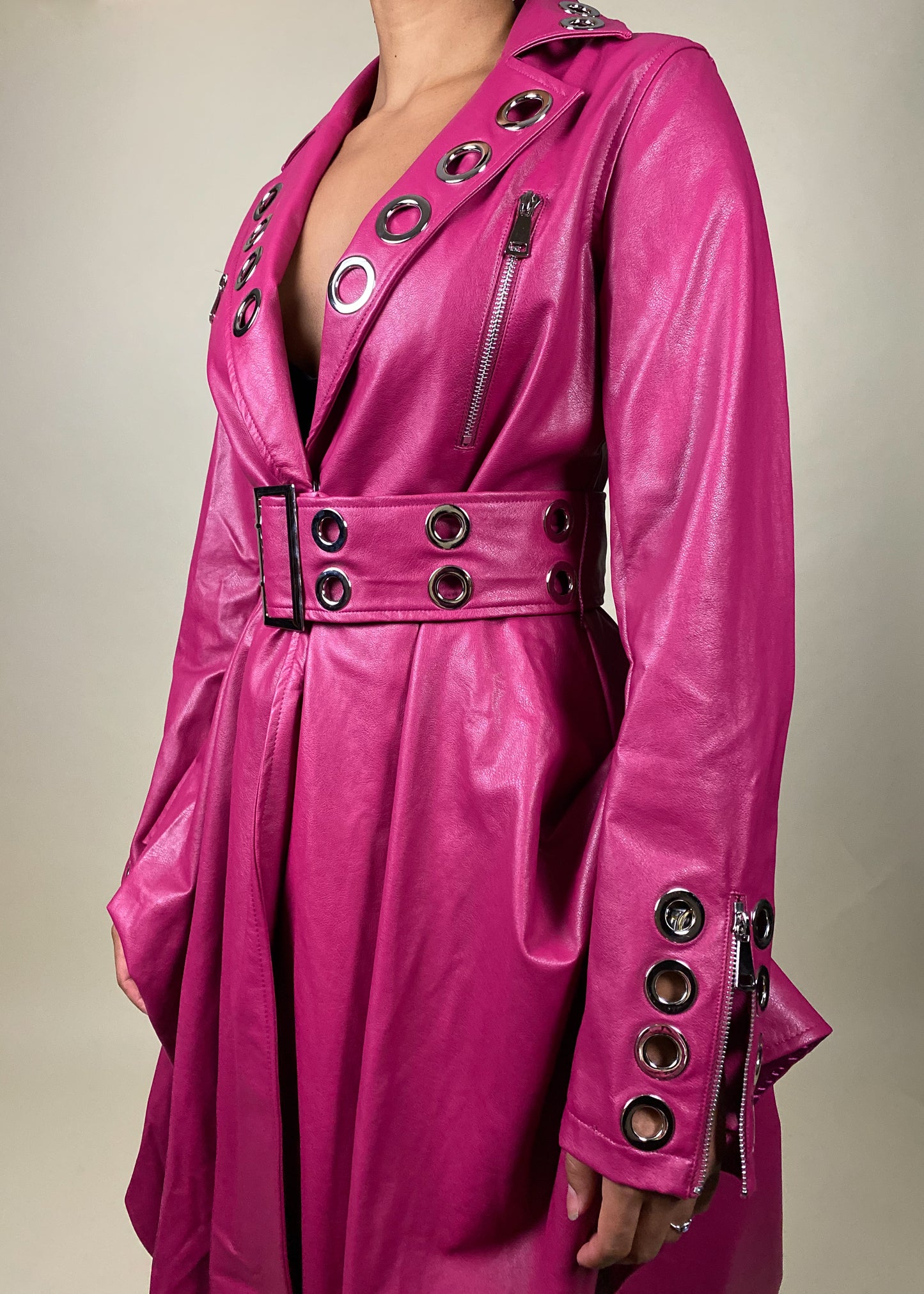 Luna Leather Coat +