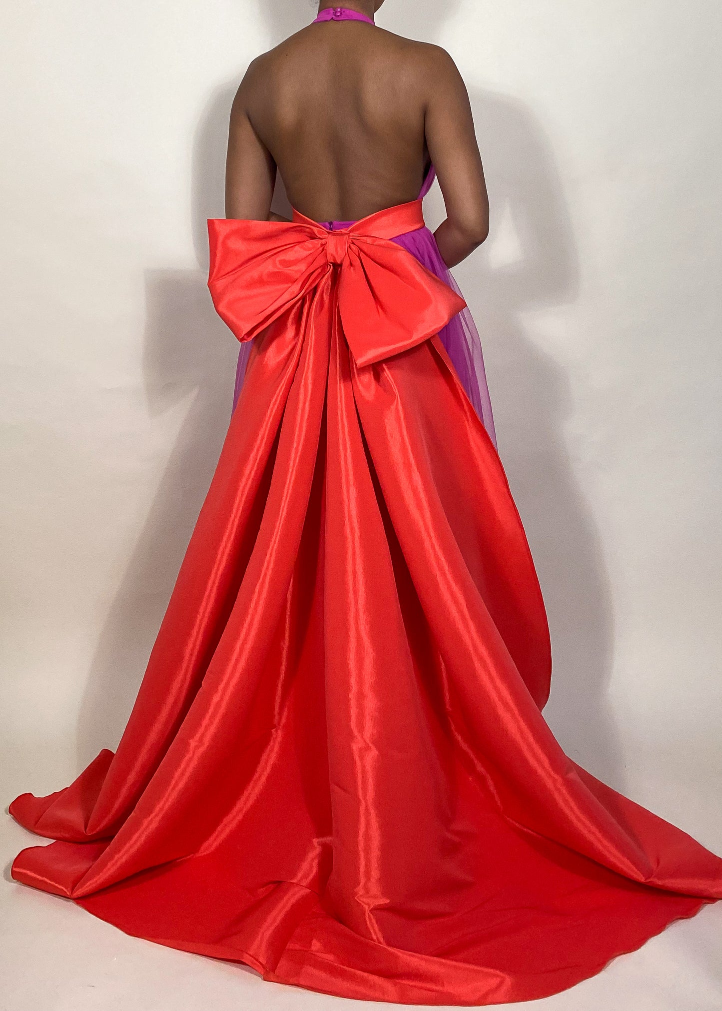 Tia Tulle Gown with Bow
