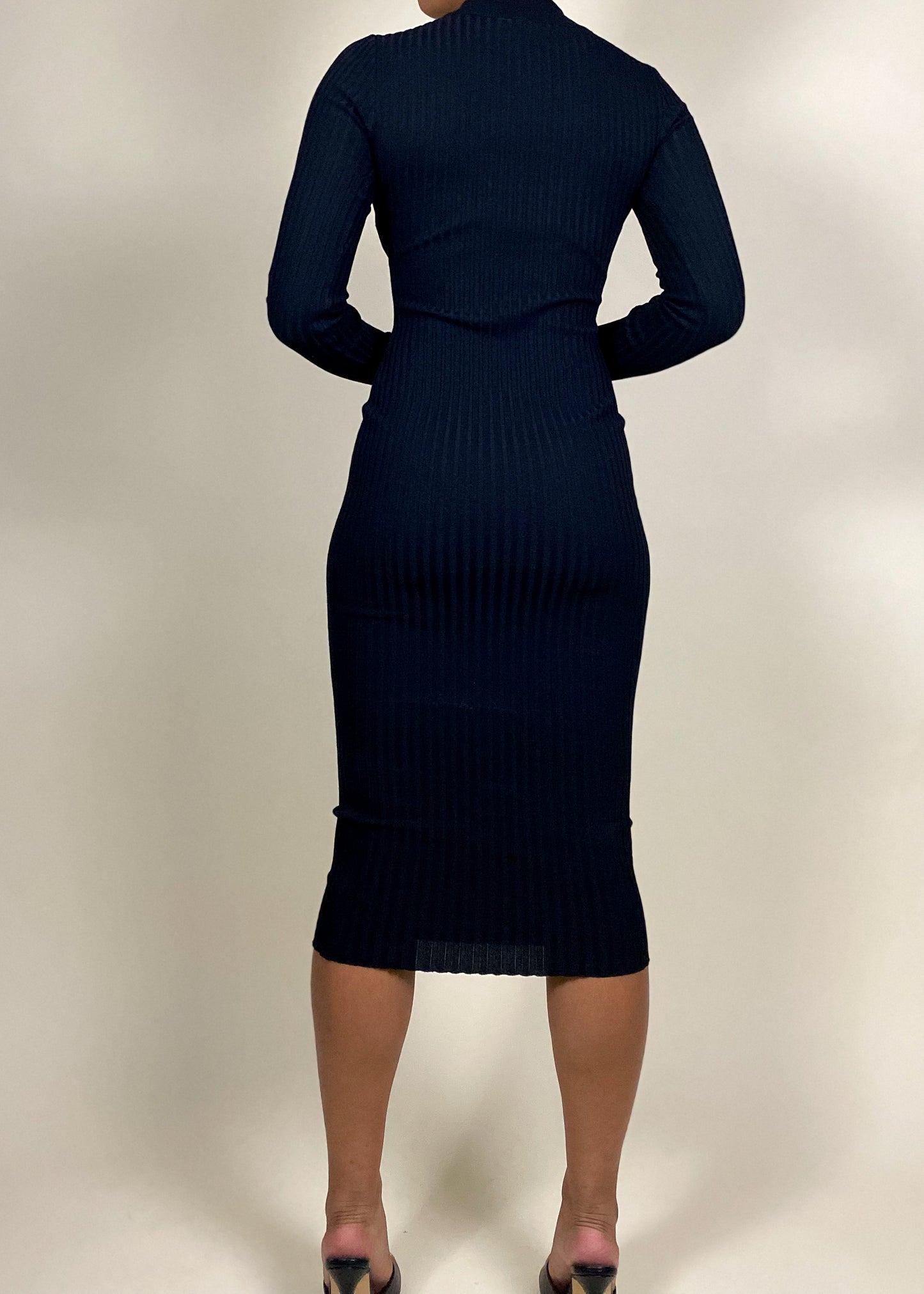 Keyhole Black Dress