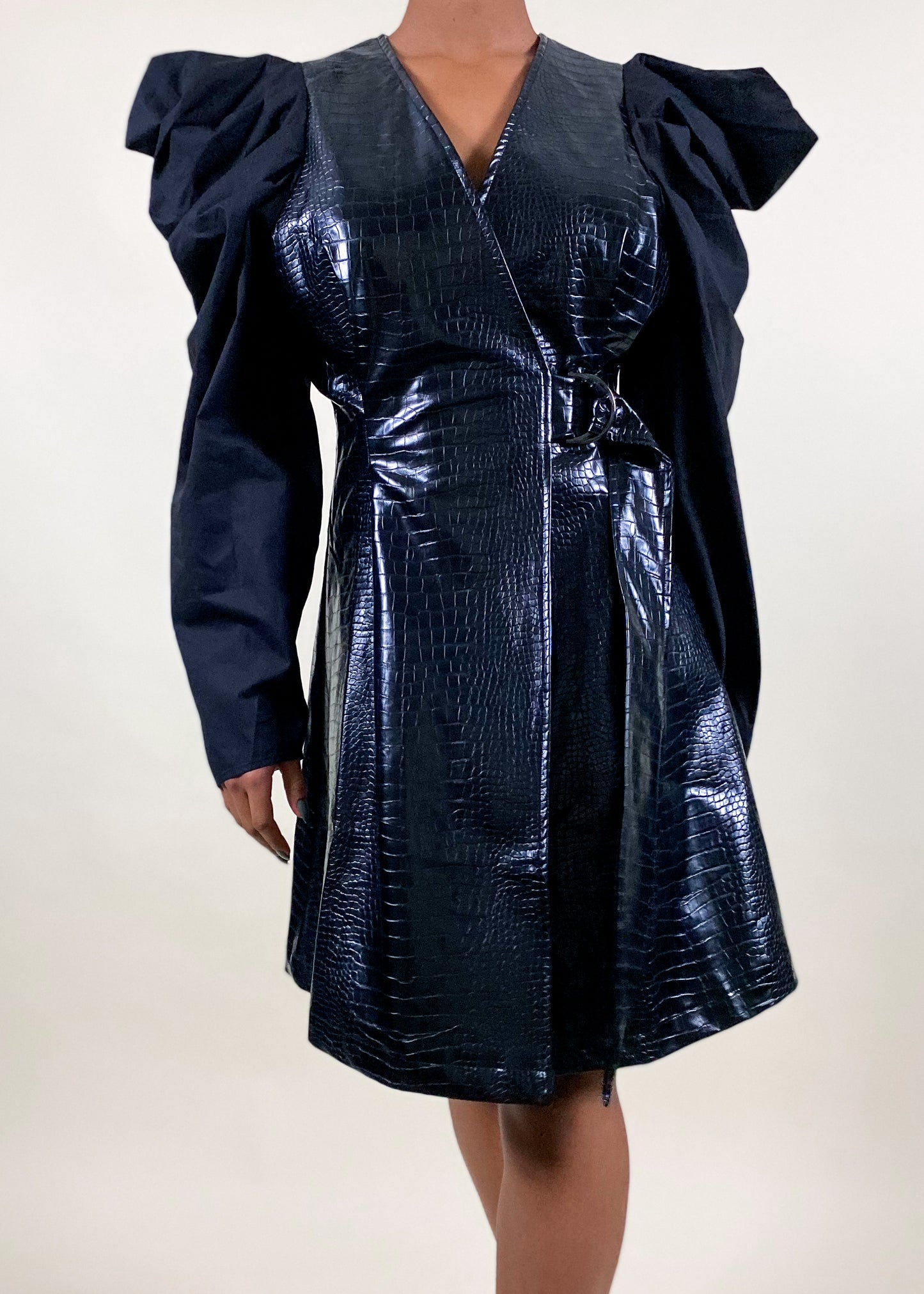 Croc Wrap Dress