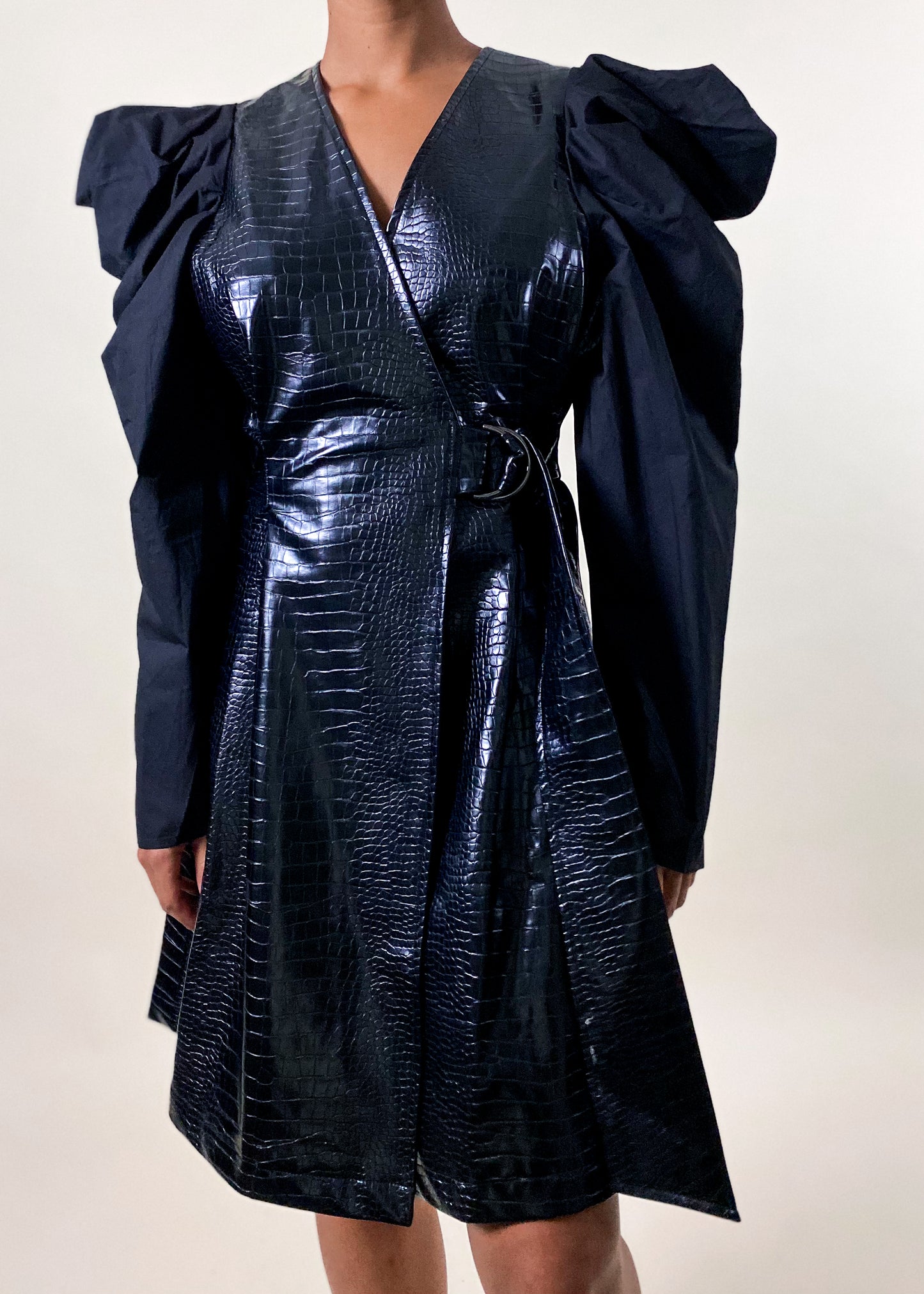 Croc Wrap Dress