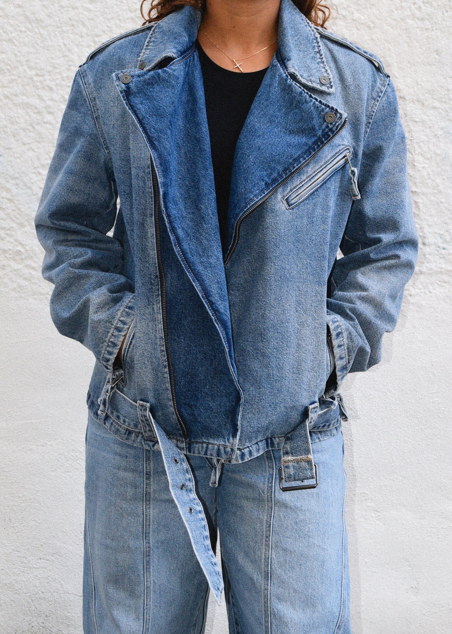 Kairo Denim Biker Jacket