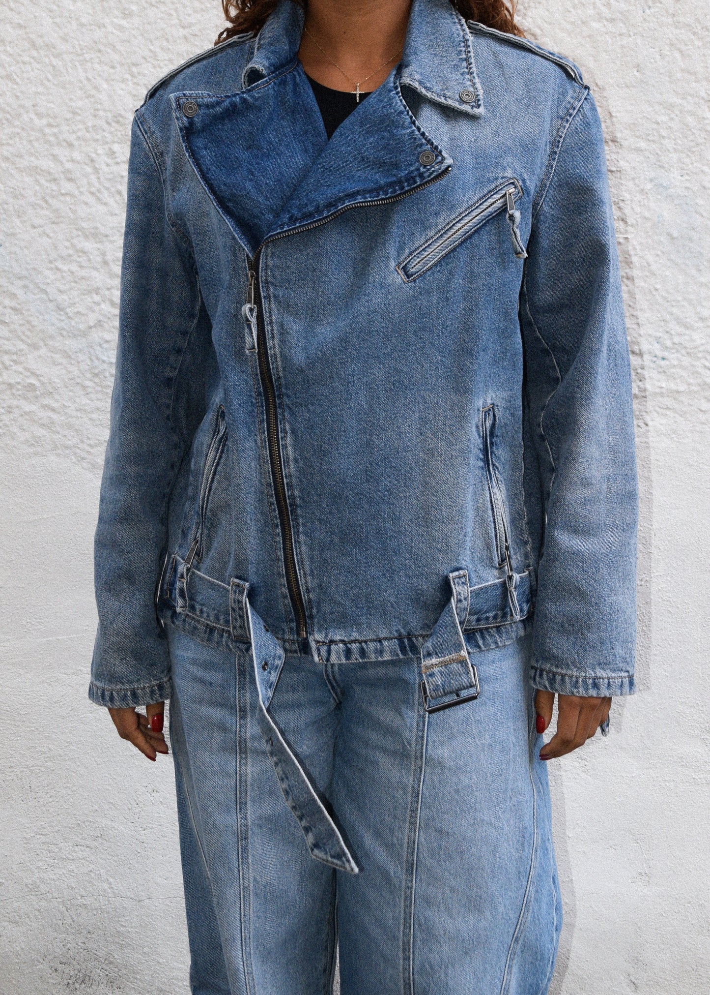 Kairo Denim Biker Jacket