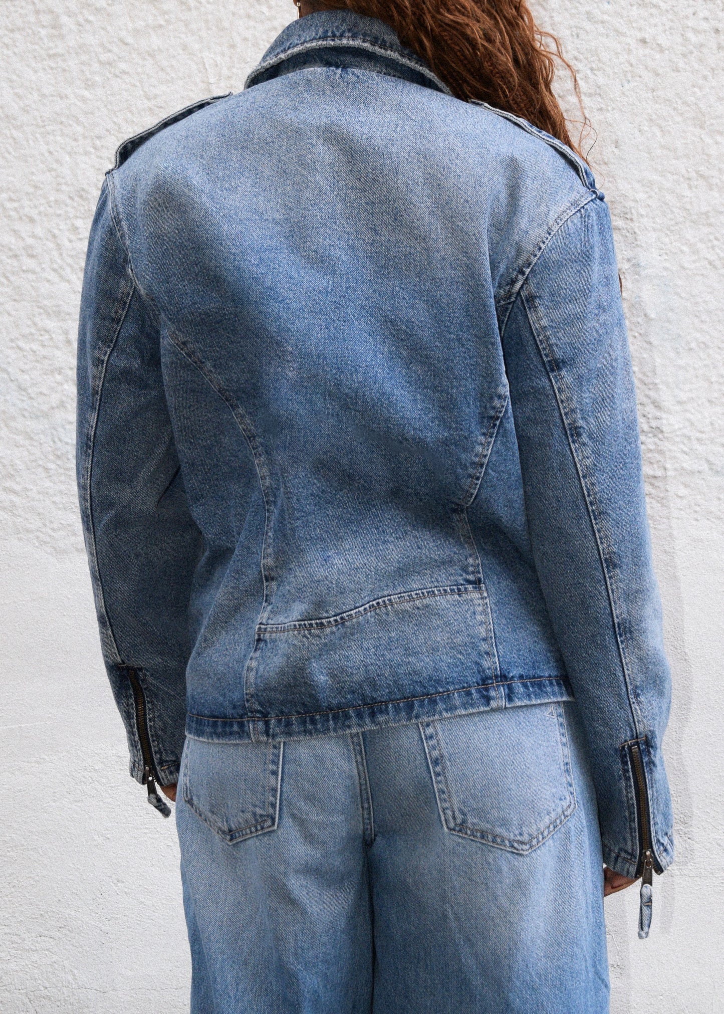 Kairo Denim Biker Jacket