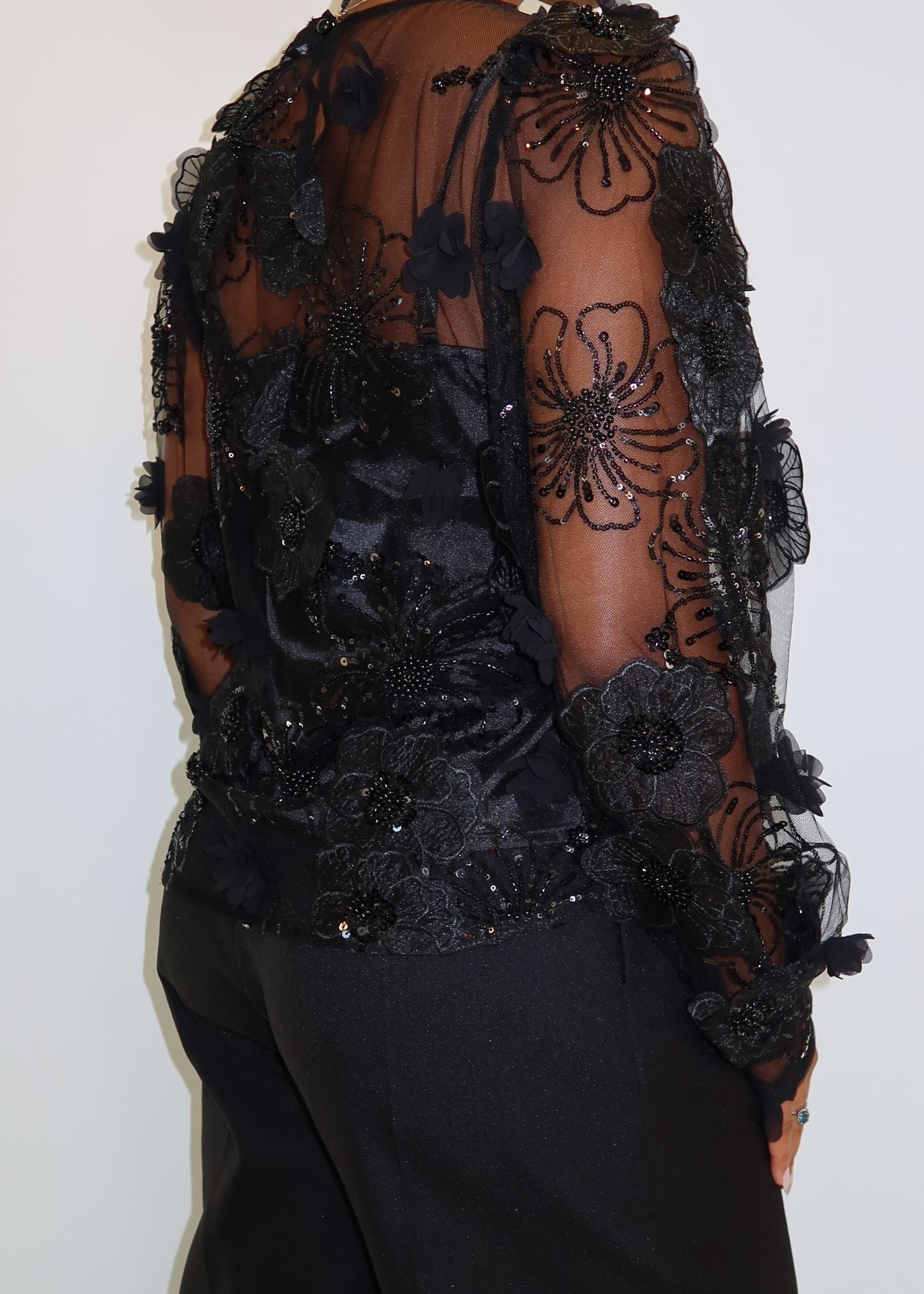 Fiona Floral Sheer Blouse