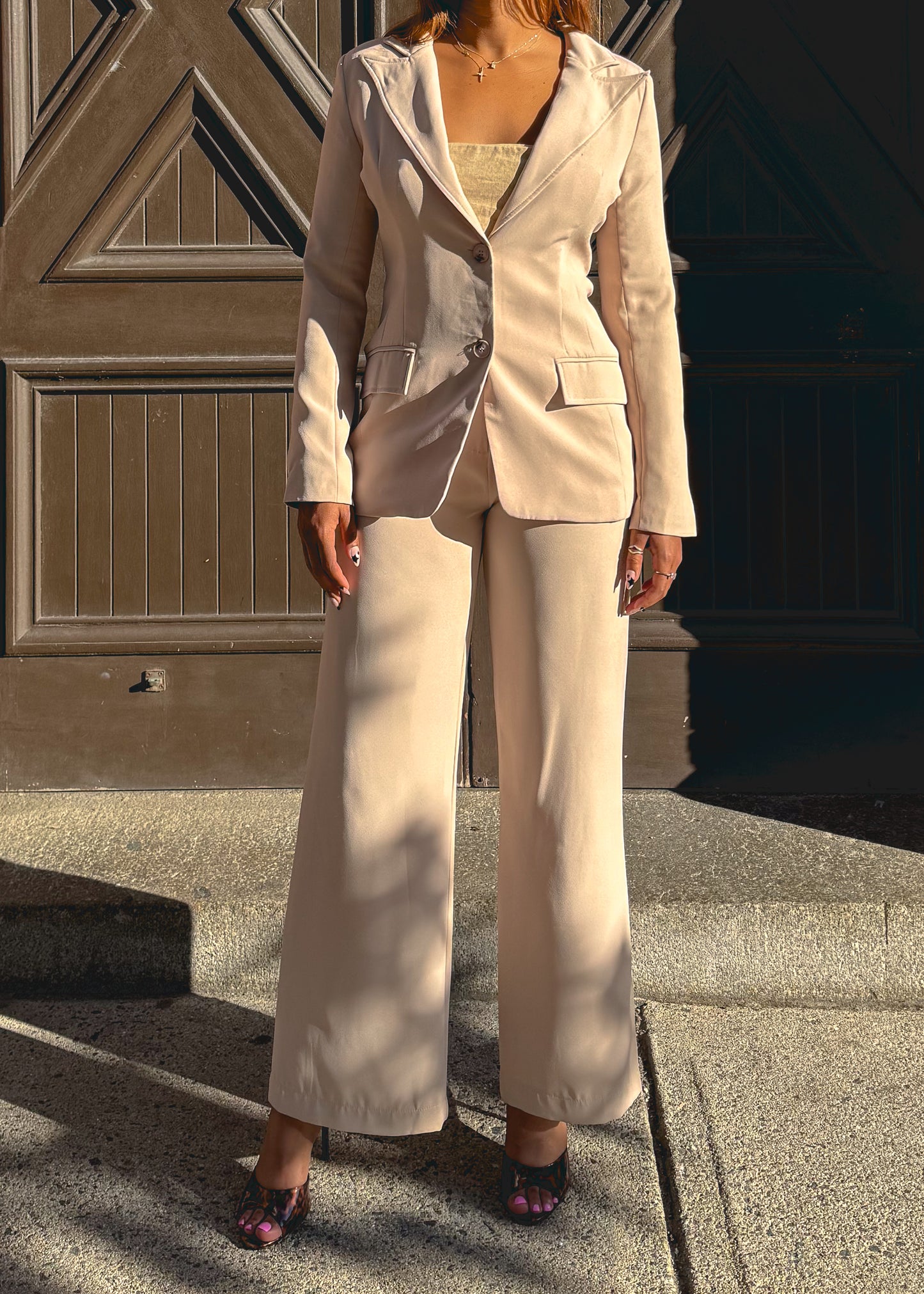 Elle Beige Suit