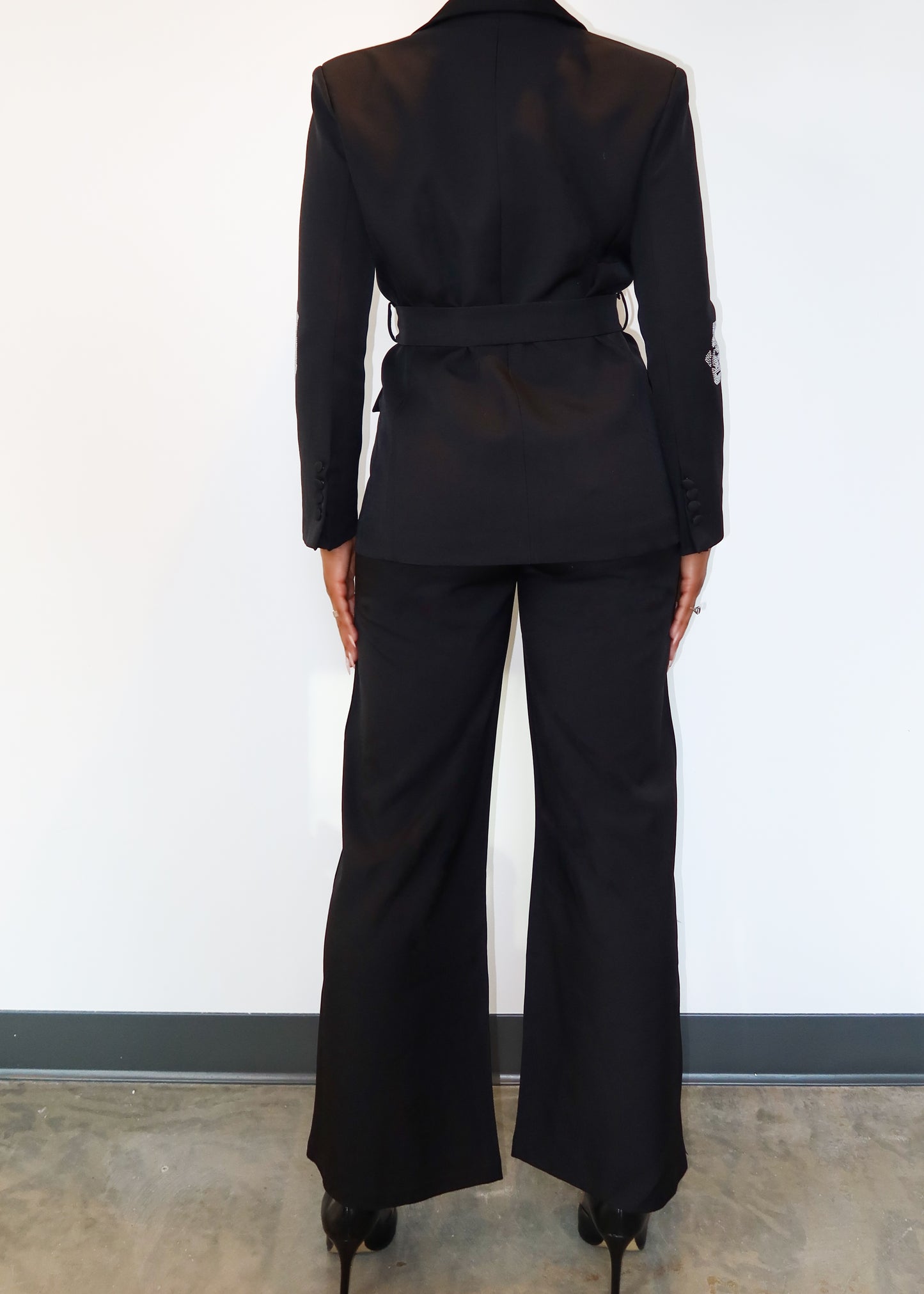 Rose Belted Suit