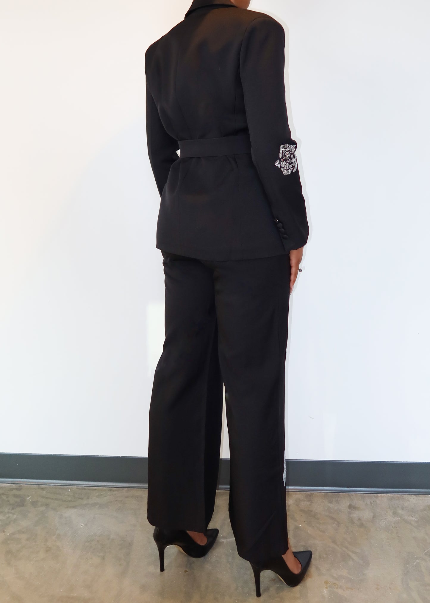 Rose Belted Suit