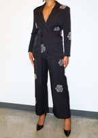 Rose Belted Suit