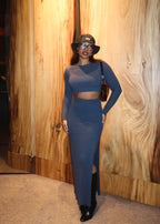 Lara Ribbed Skirt Set