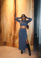 Lara Ribbed Skirt Set