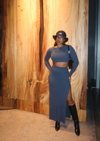 Lara Ribbed Skirt Set