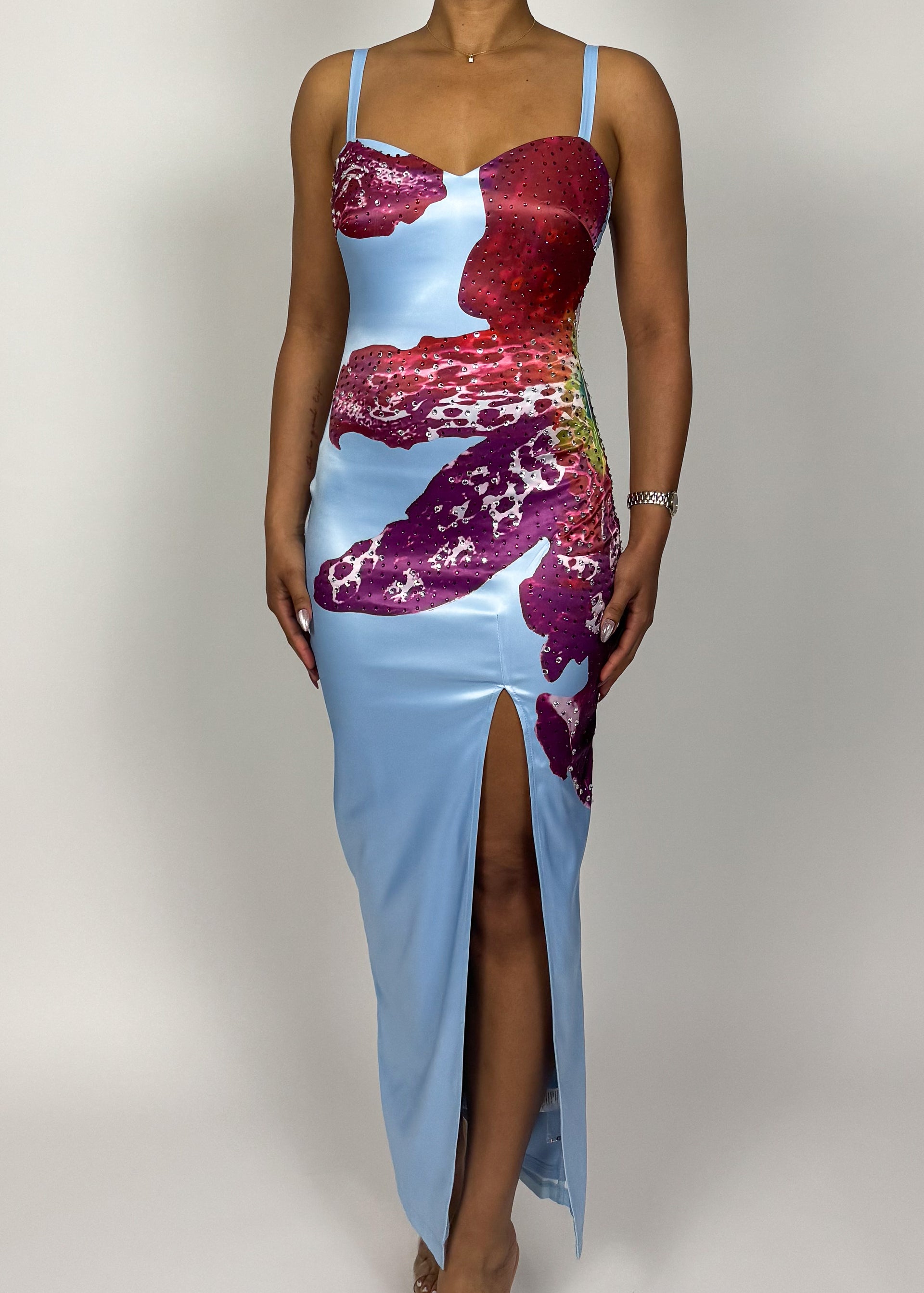 cleo cakes blue dress Hotel Heaven Sleep Set Blue Check main image 0