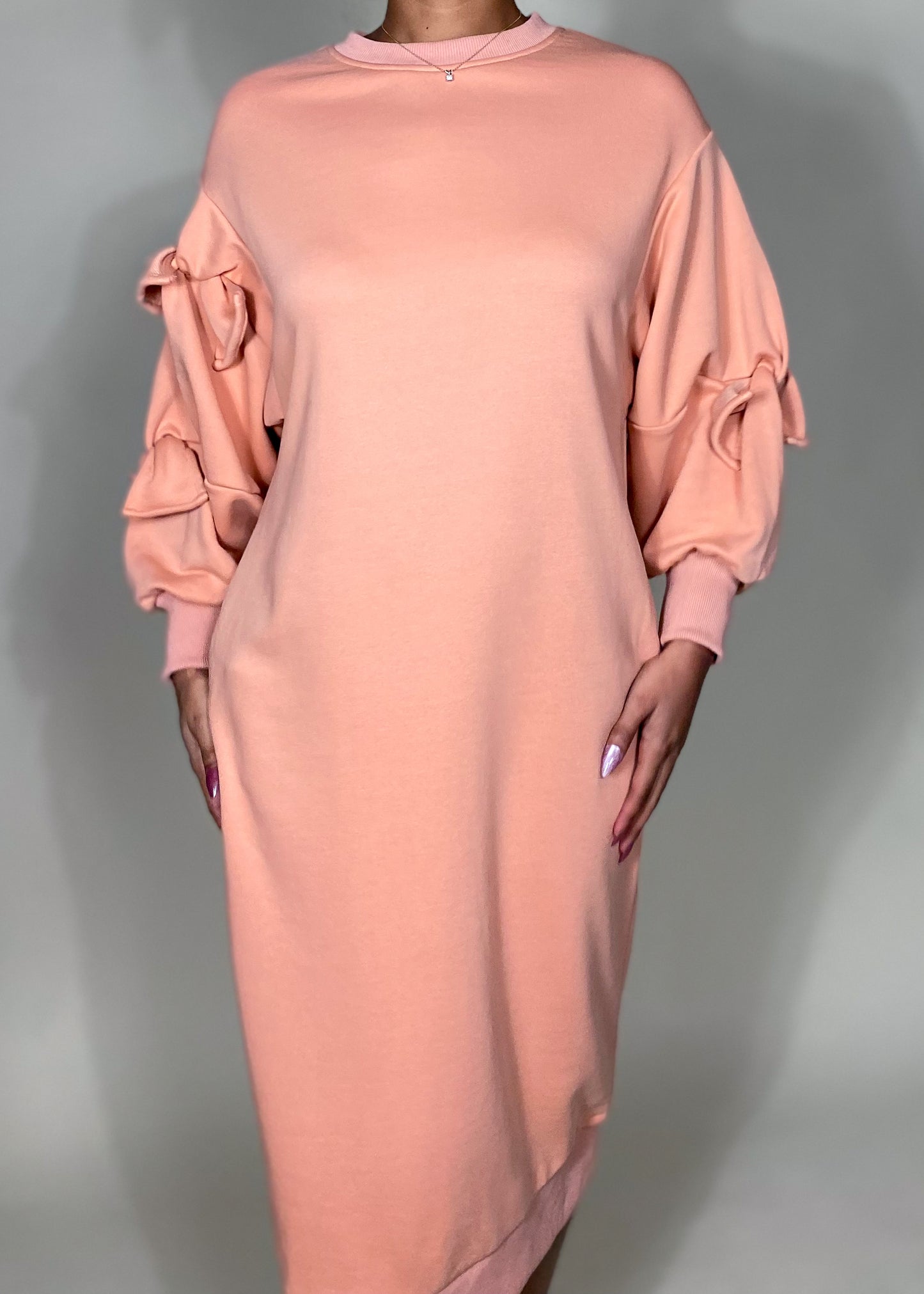 Peach T-Shirt Dress