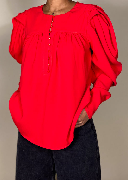Carnation Red Blouse